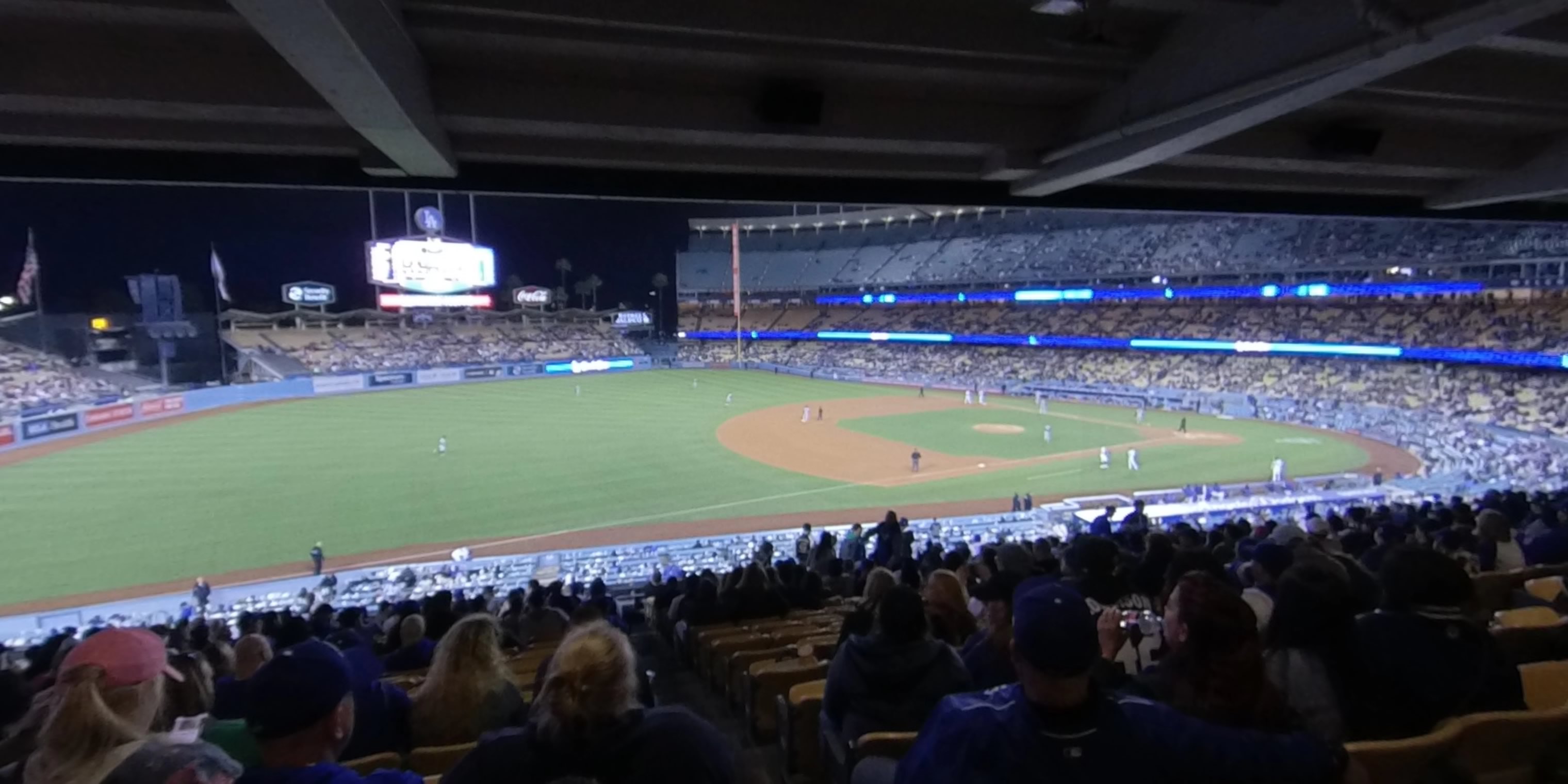 section 145 panoramic seat view  - dodger stadium