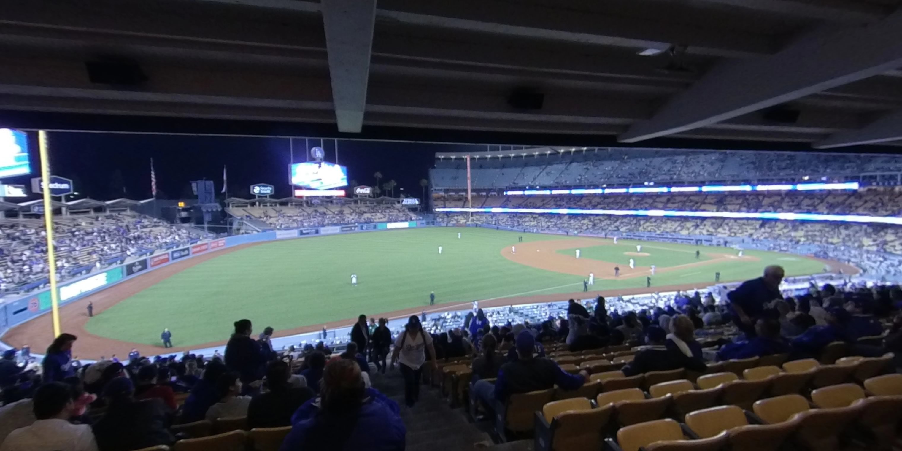 section 153 panoramic seat view  - dodger stadium