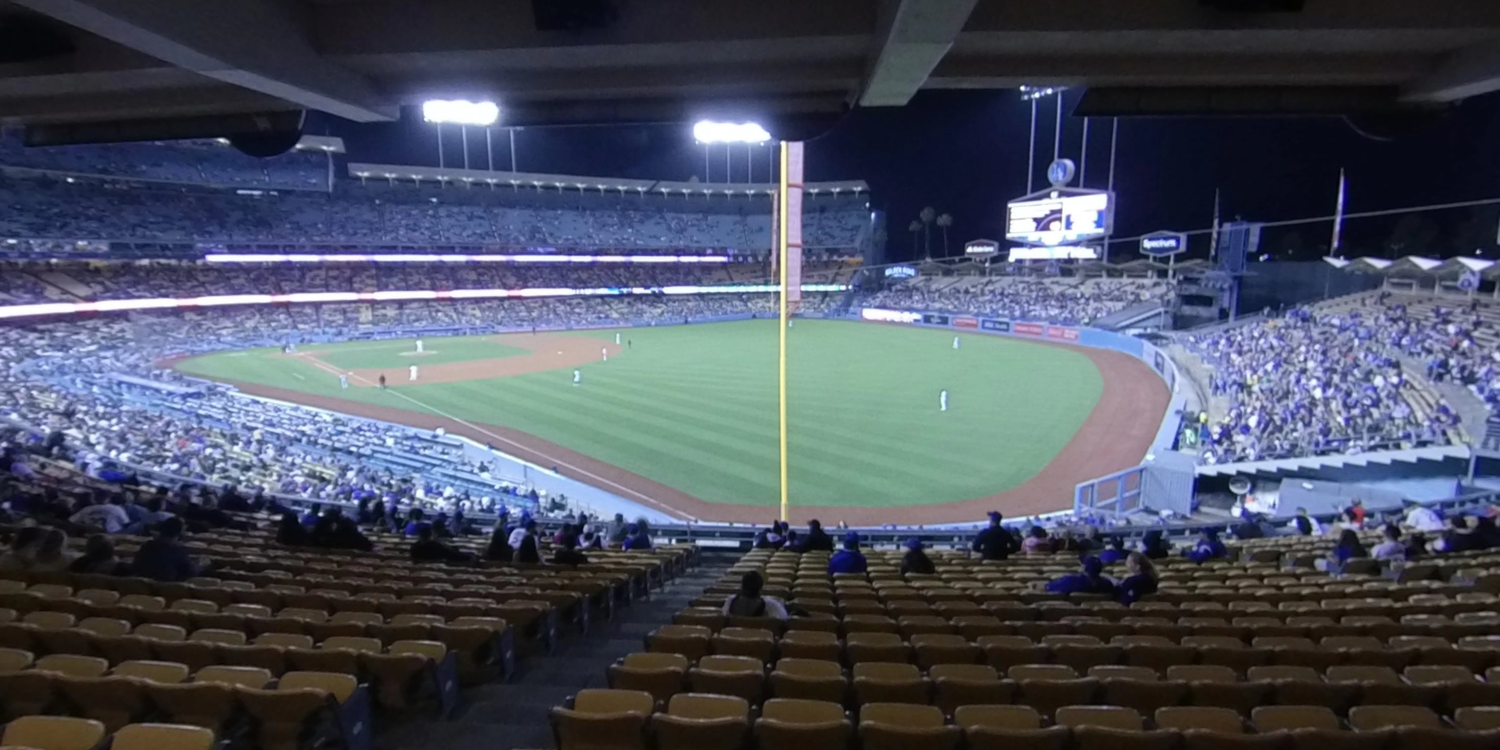 section 162 panoramic seat view  for baseball - dodger stadium