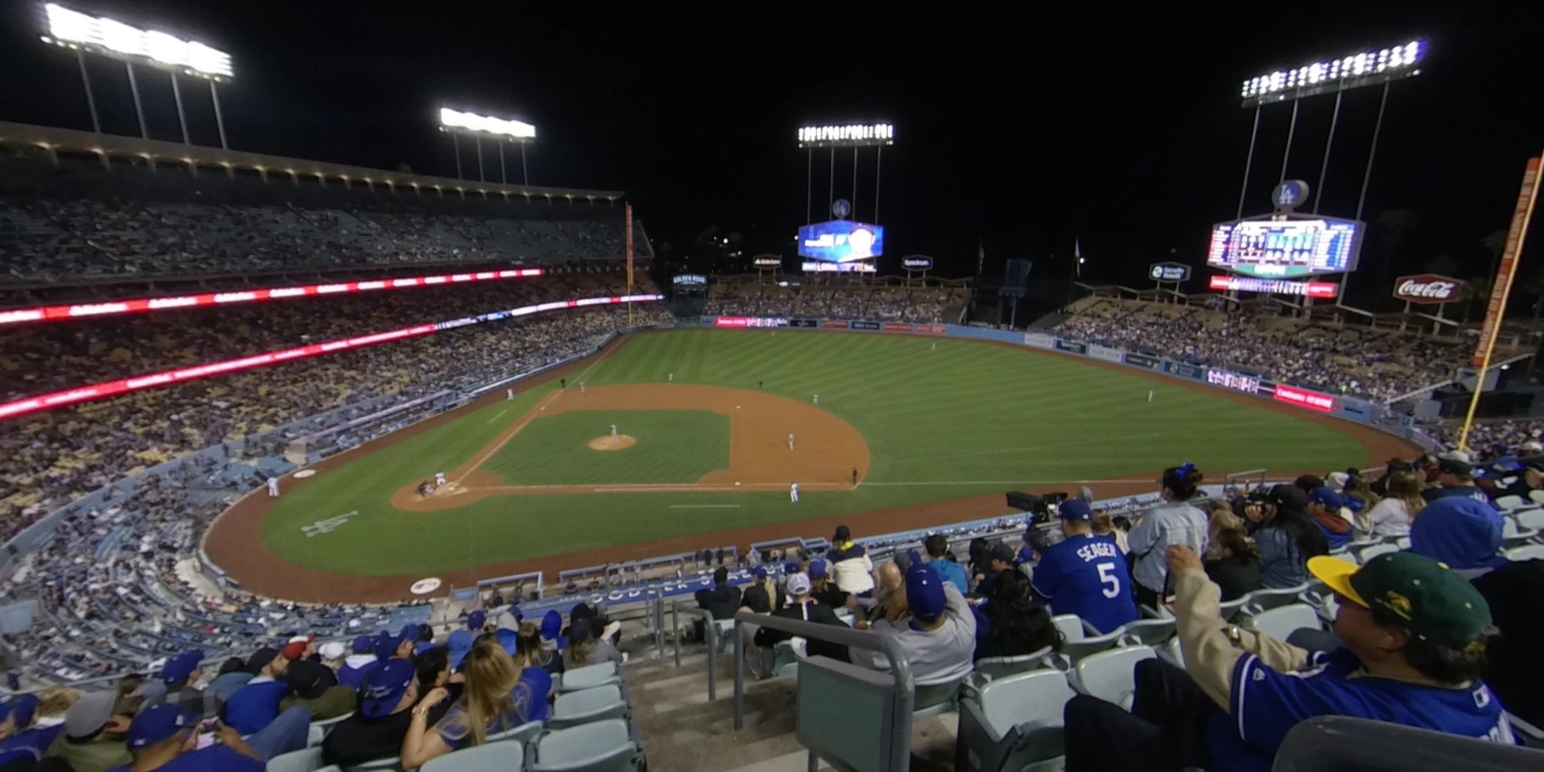 infield reserve 16 panoramic seat view  - dodger stadium