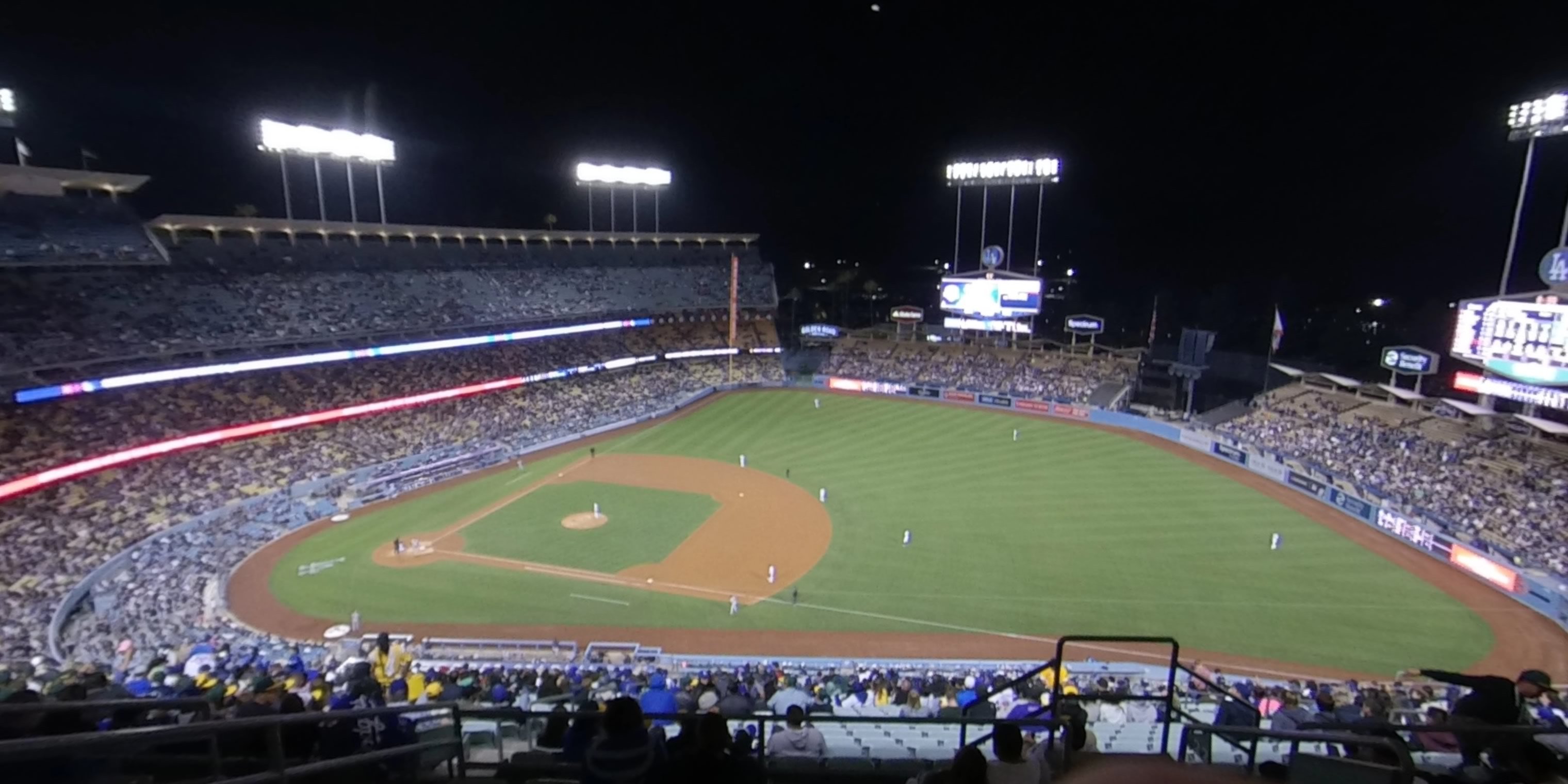 reserve 22 panoramic seat view  - dodger stadium