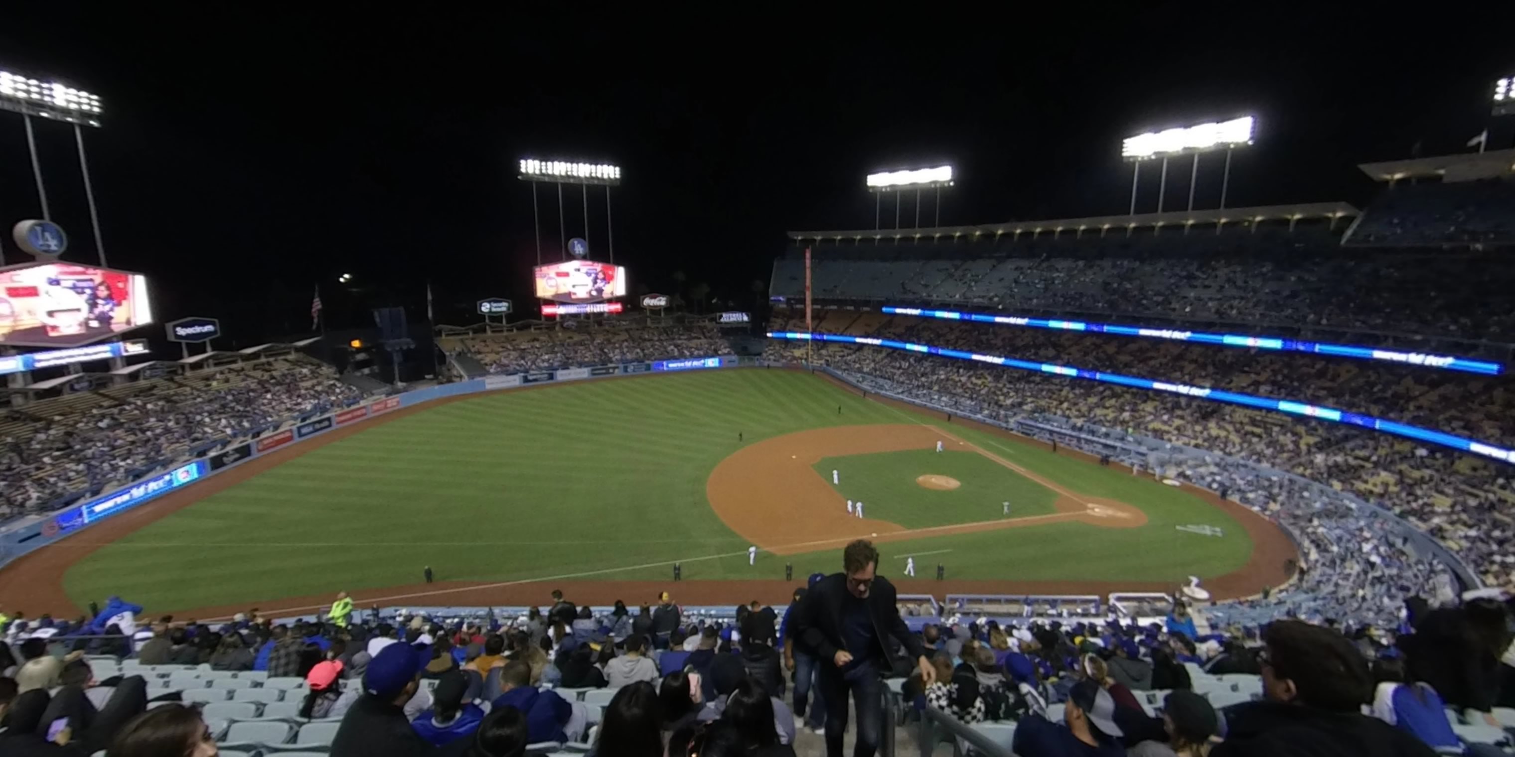 lower reserve 23 panoramic seat view  - dodger stadium