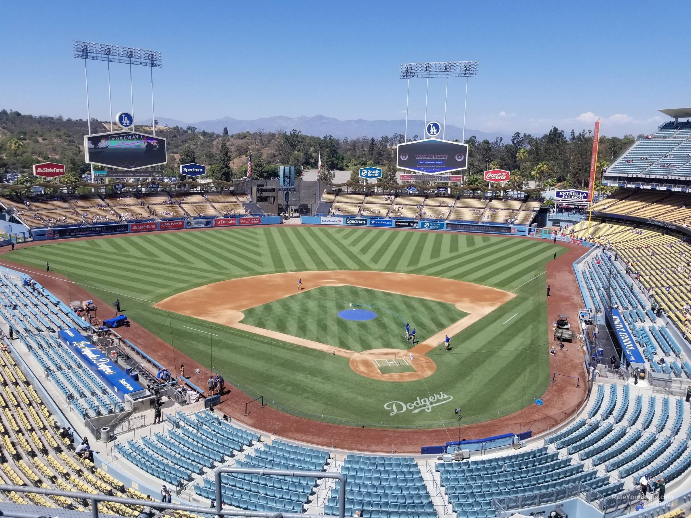 Seat View for Dodger Stadium Infield Reserve 3, Row F