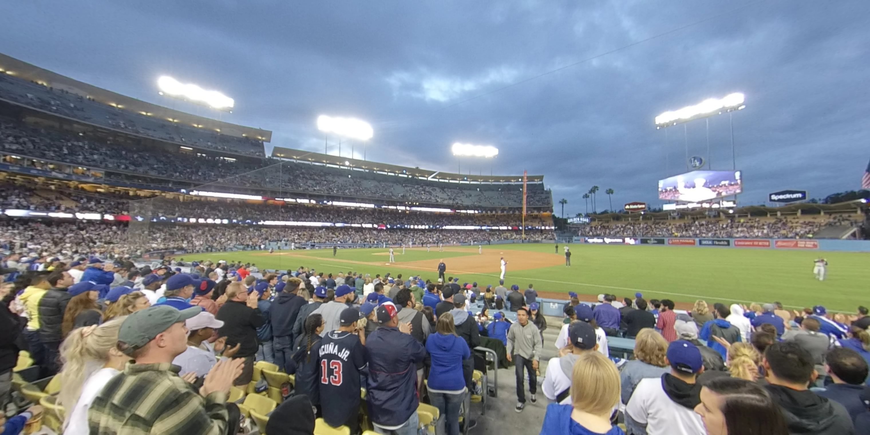 section 30 panoramic seat view  - dodger stadium