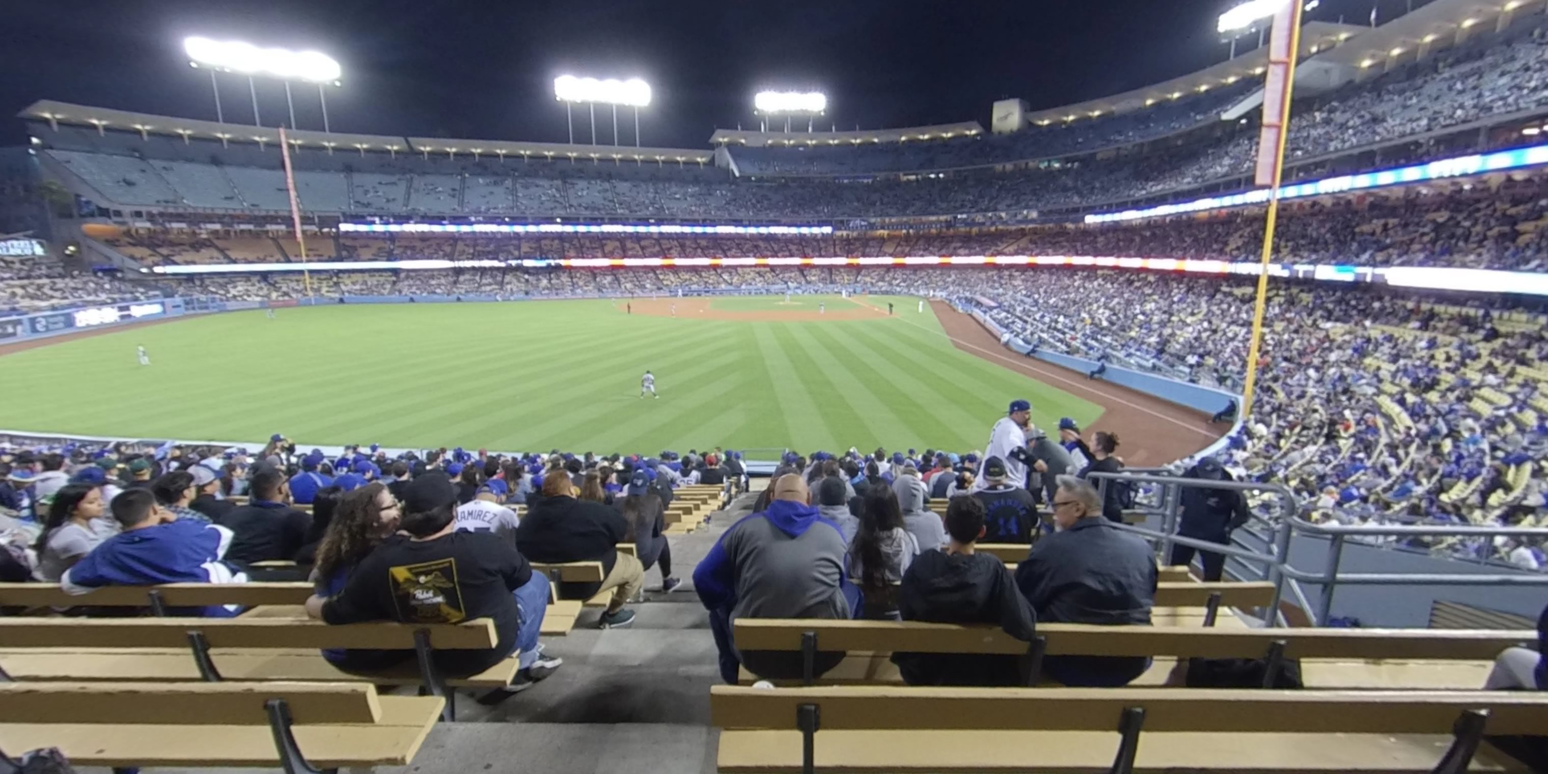 section 301 panoramic seat view  - dodger stadium