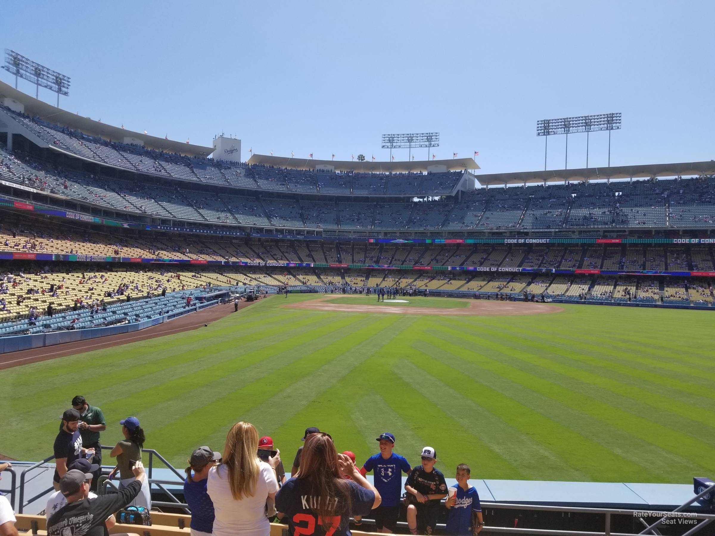 section 304, row k seat view  for baseball - uniqlo field at dodger stadium