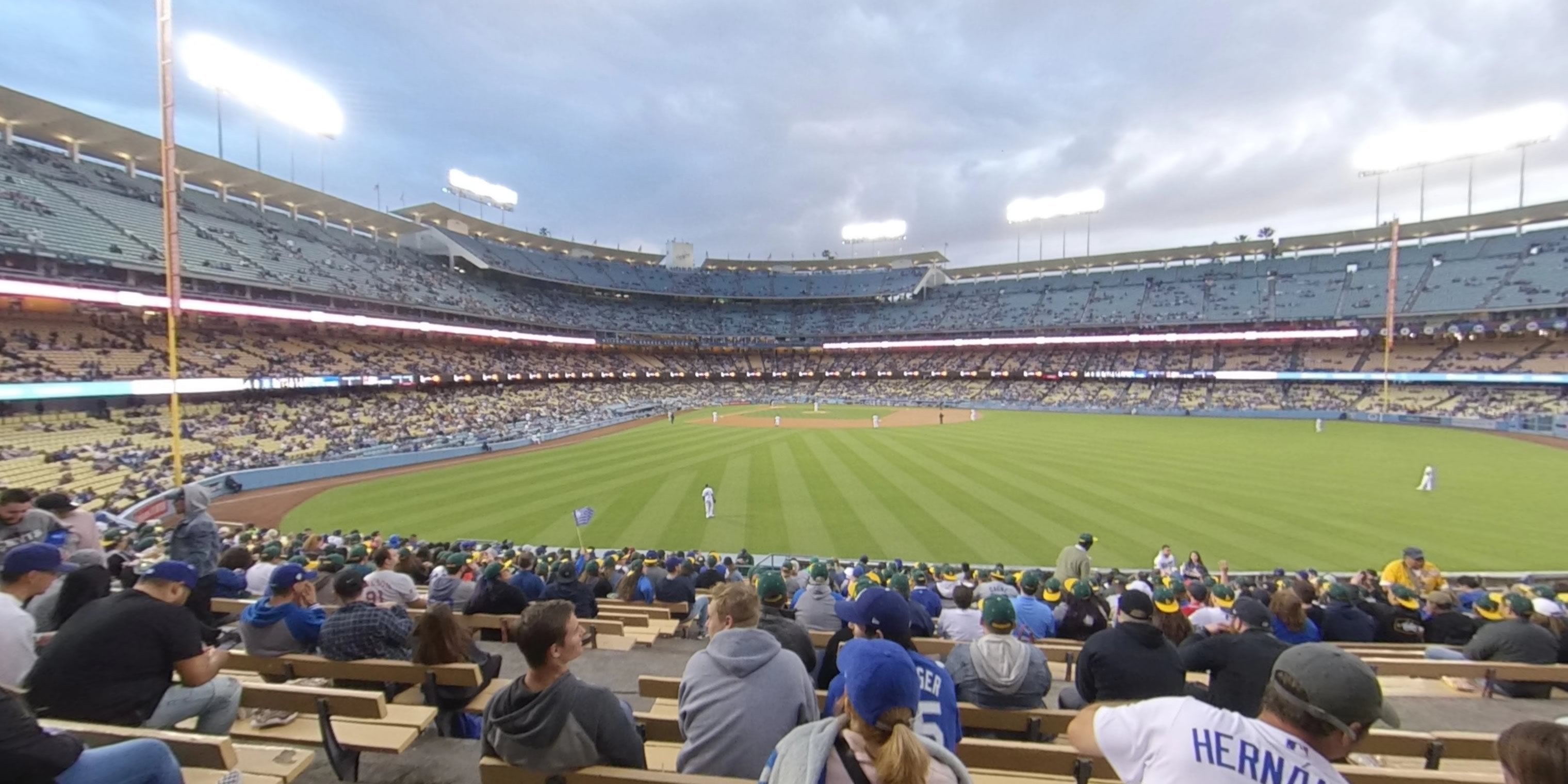 section 306 panoramic seat view  - dodger stadium