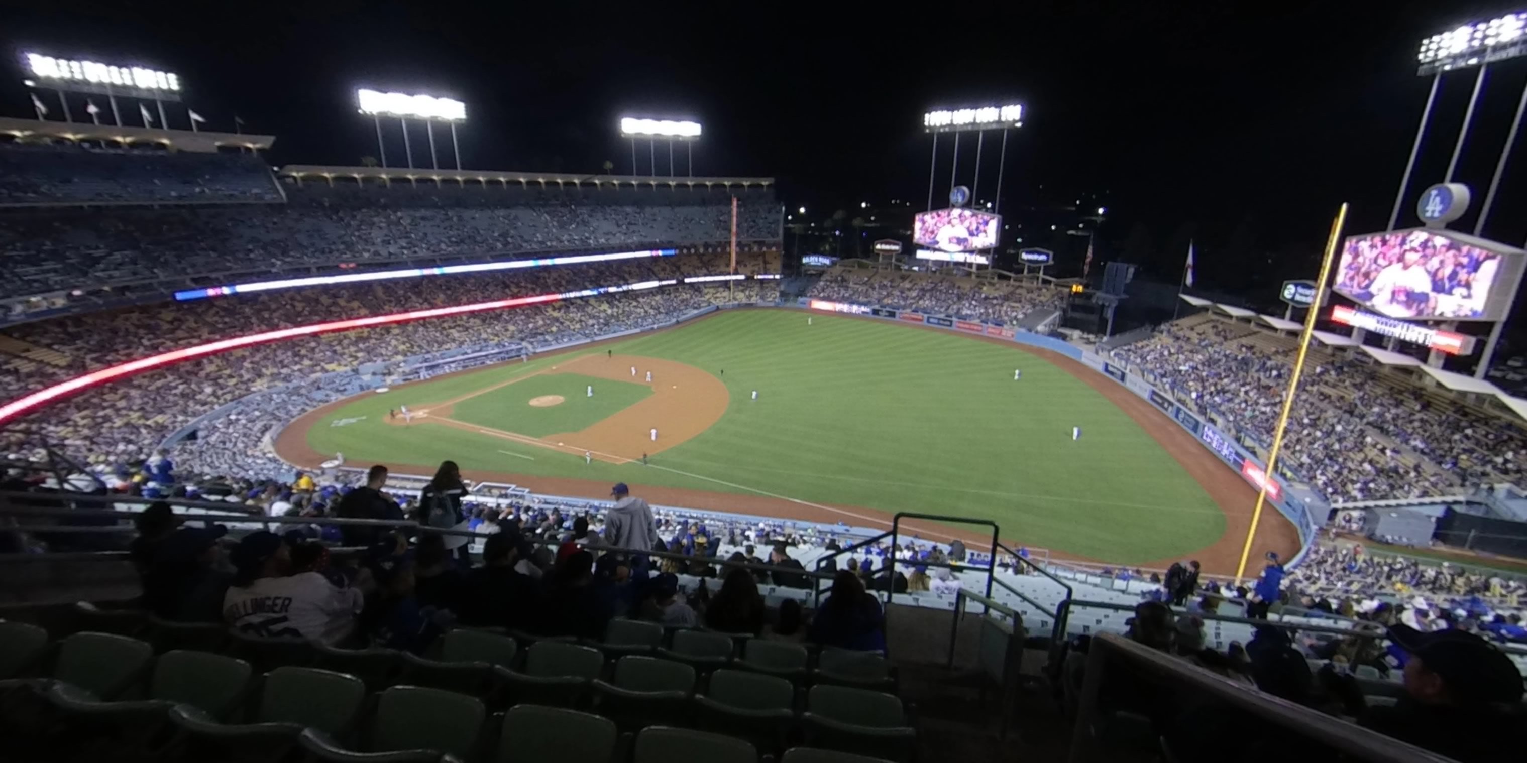 reserve 30 panoramic seat view  for baseball - dodger stadium