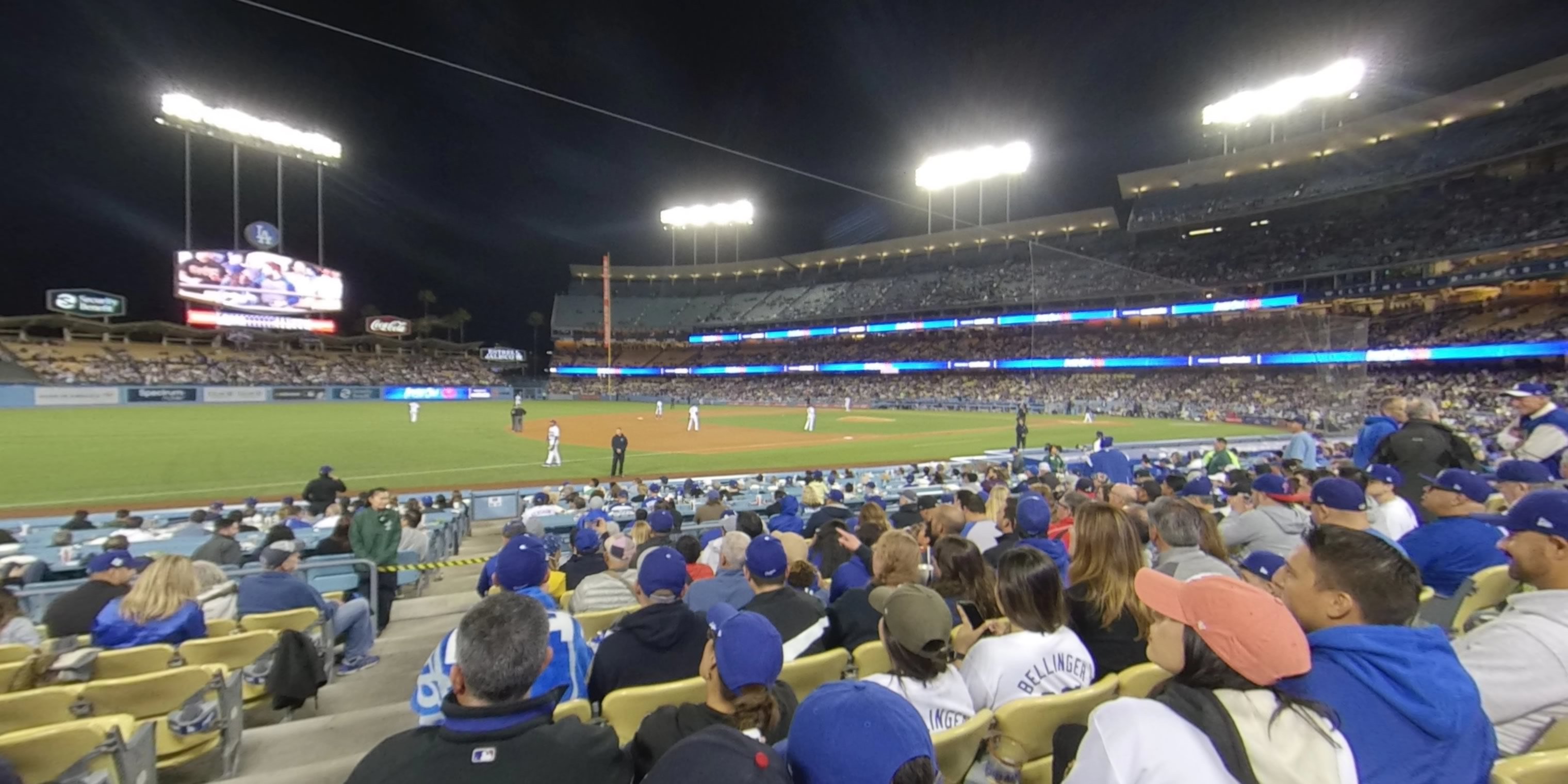 section 31 panoramic seat view  - dodger stadium