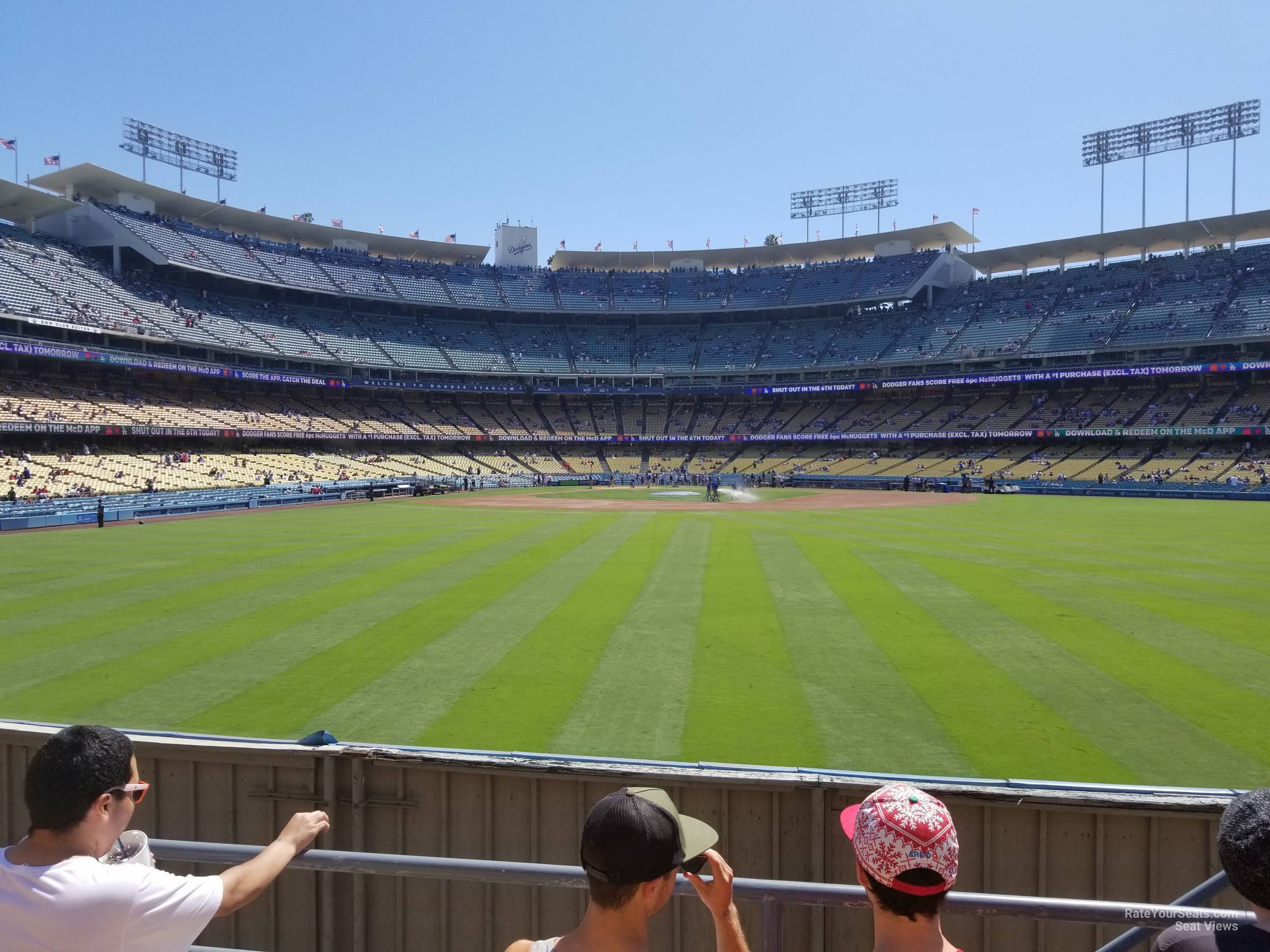 section 310, row d seat view  for baseball - dodger stadium