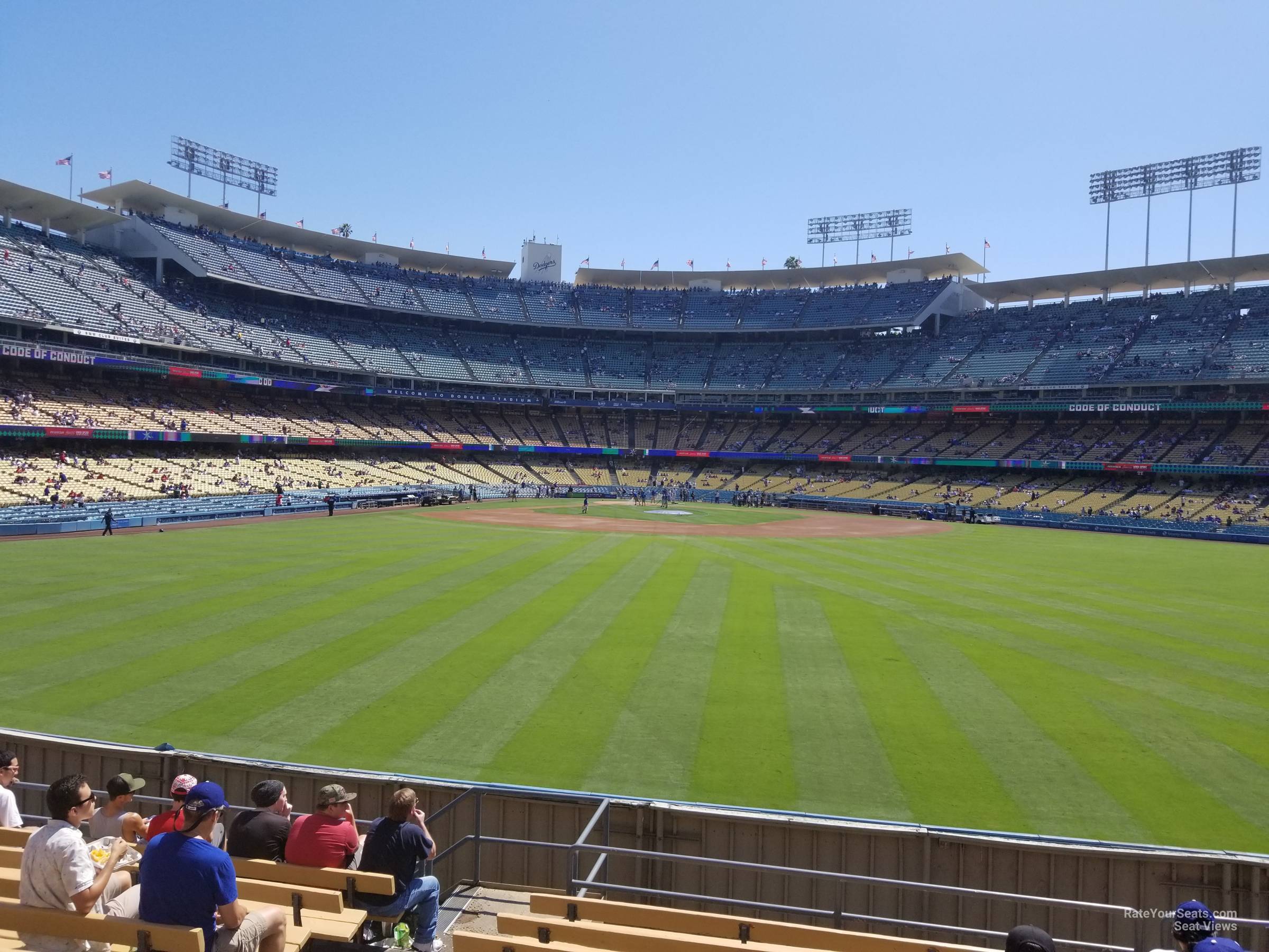 section 312, row k seat view  for baseball - dodger stadium