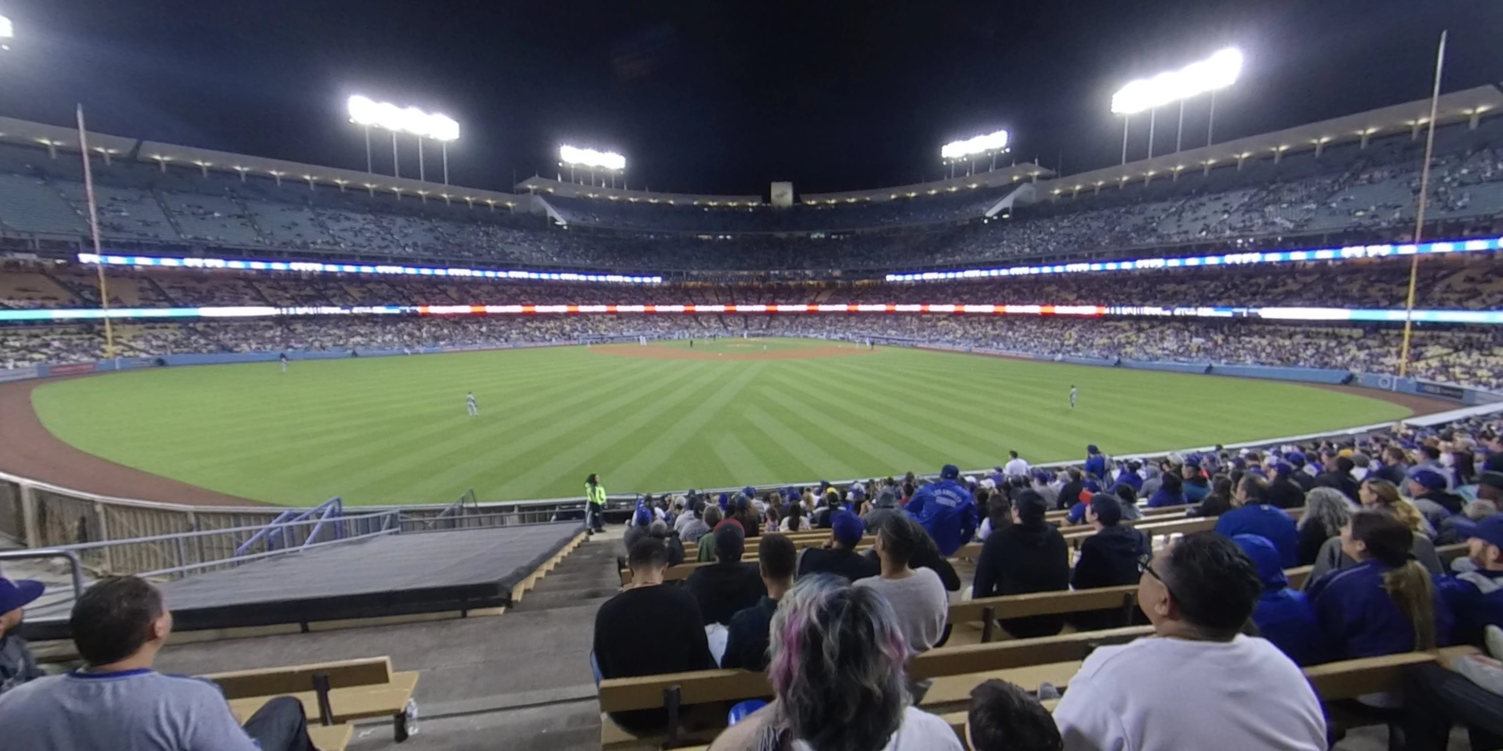 section 313 panoramic seat view  - dodger stadium