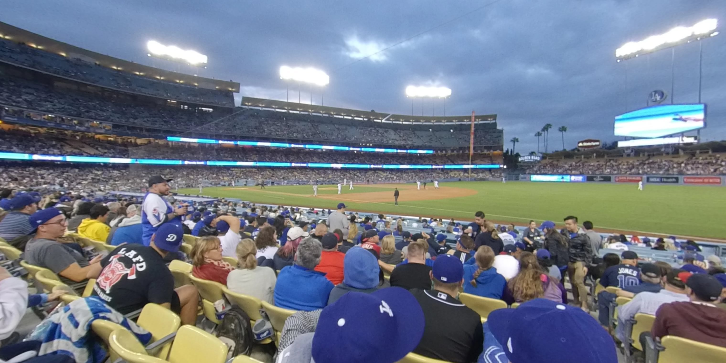 section 34 panoramic seat view  - dodger stadium