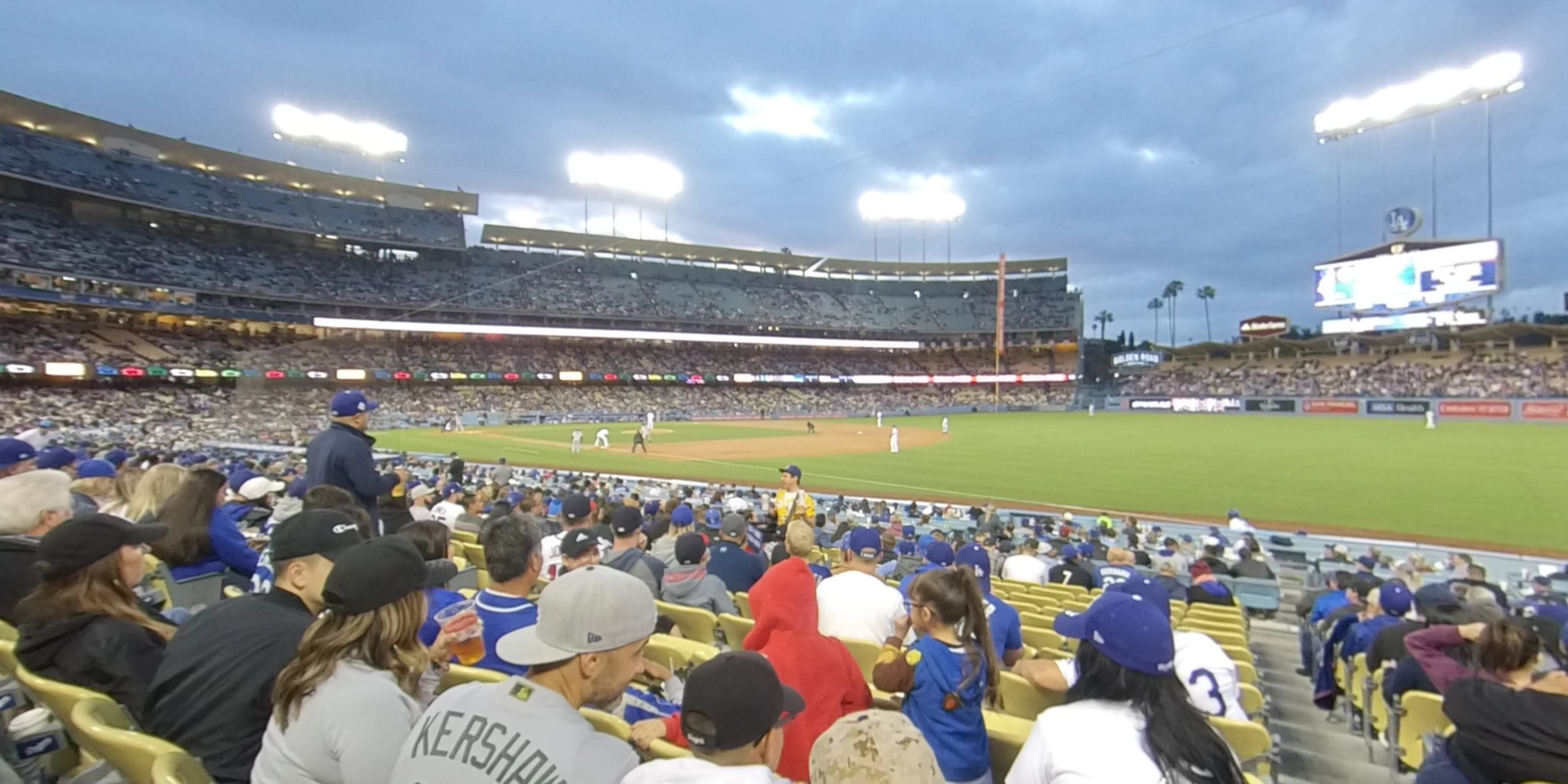 section 38 panoramic seat view  - dodger stadium