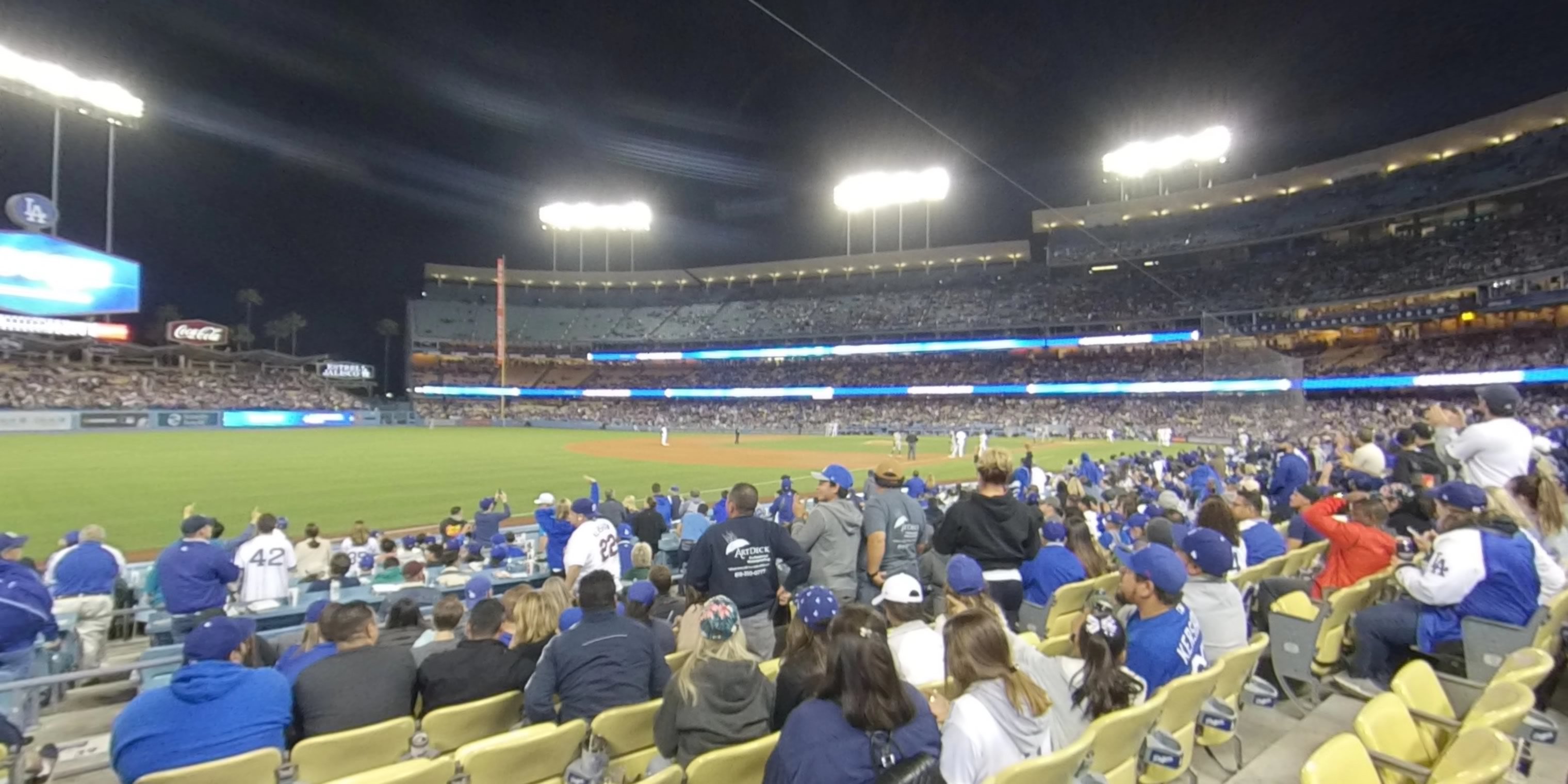 section 39 panoramic seat view  - dodger stadium