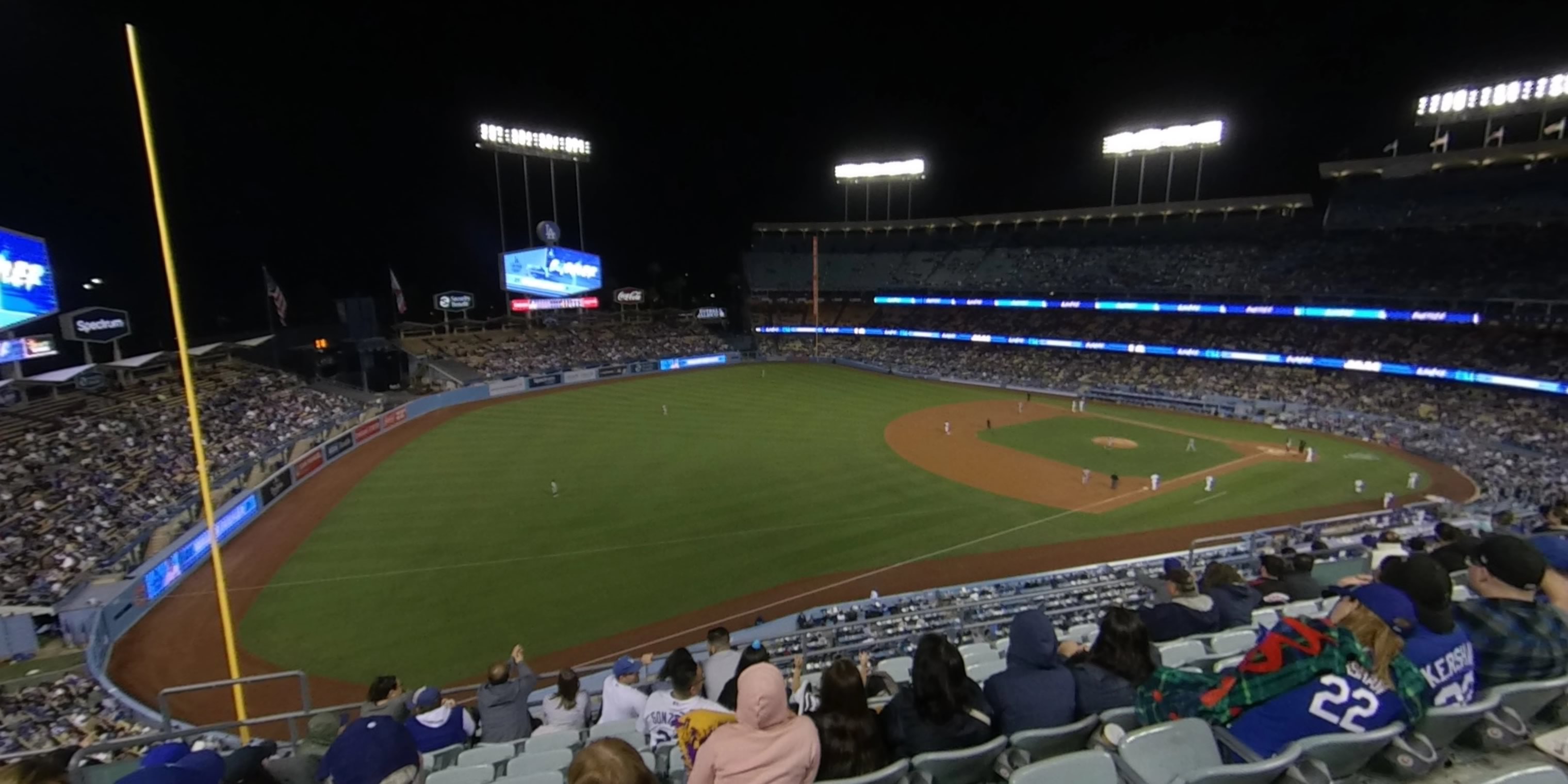 lower reserve 39 panoramic seat view  - dodger stadium