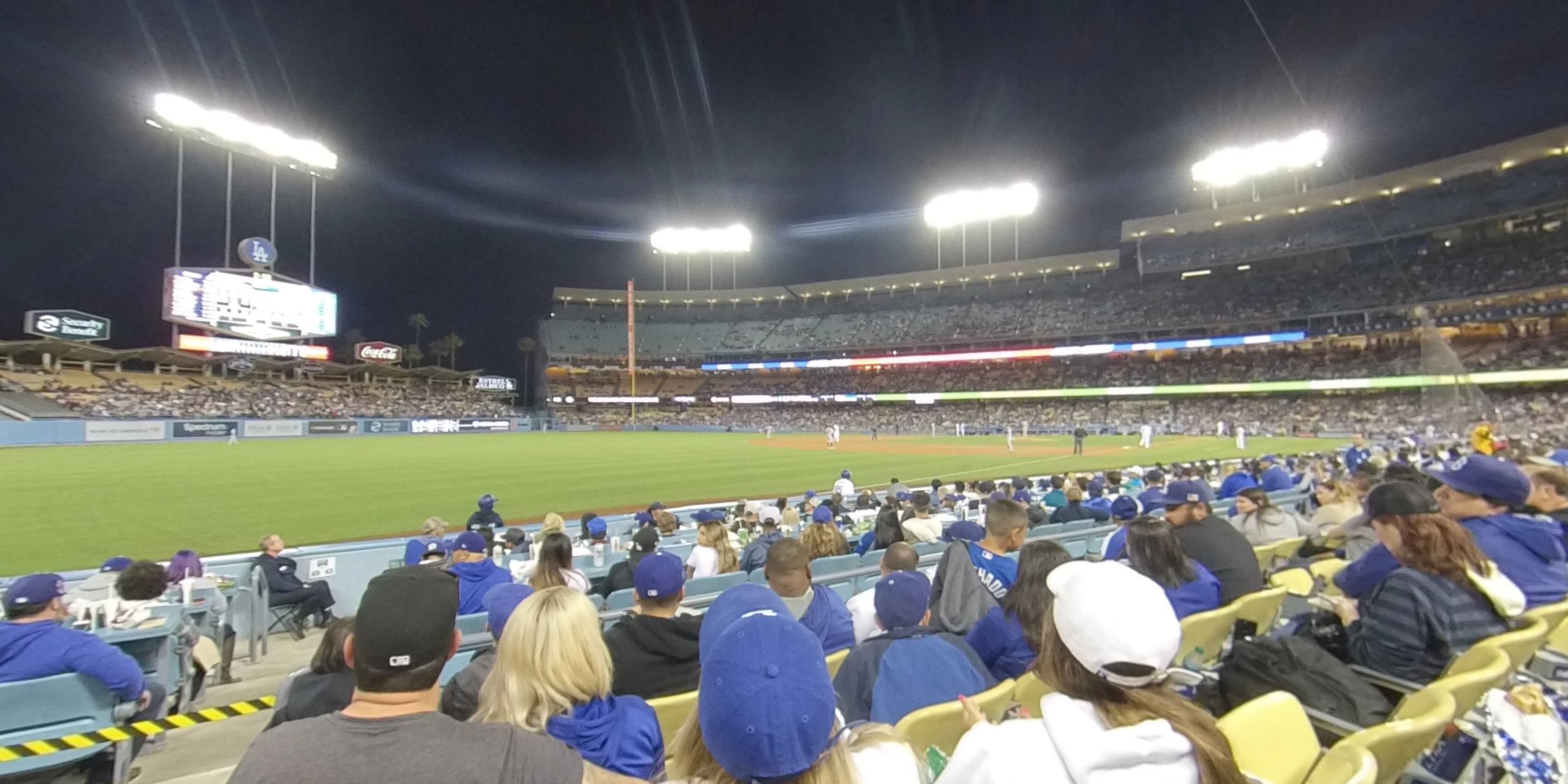 section 43 panoramic seat view  - dodger stadium