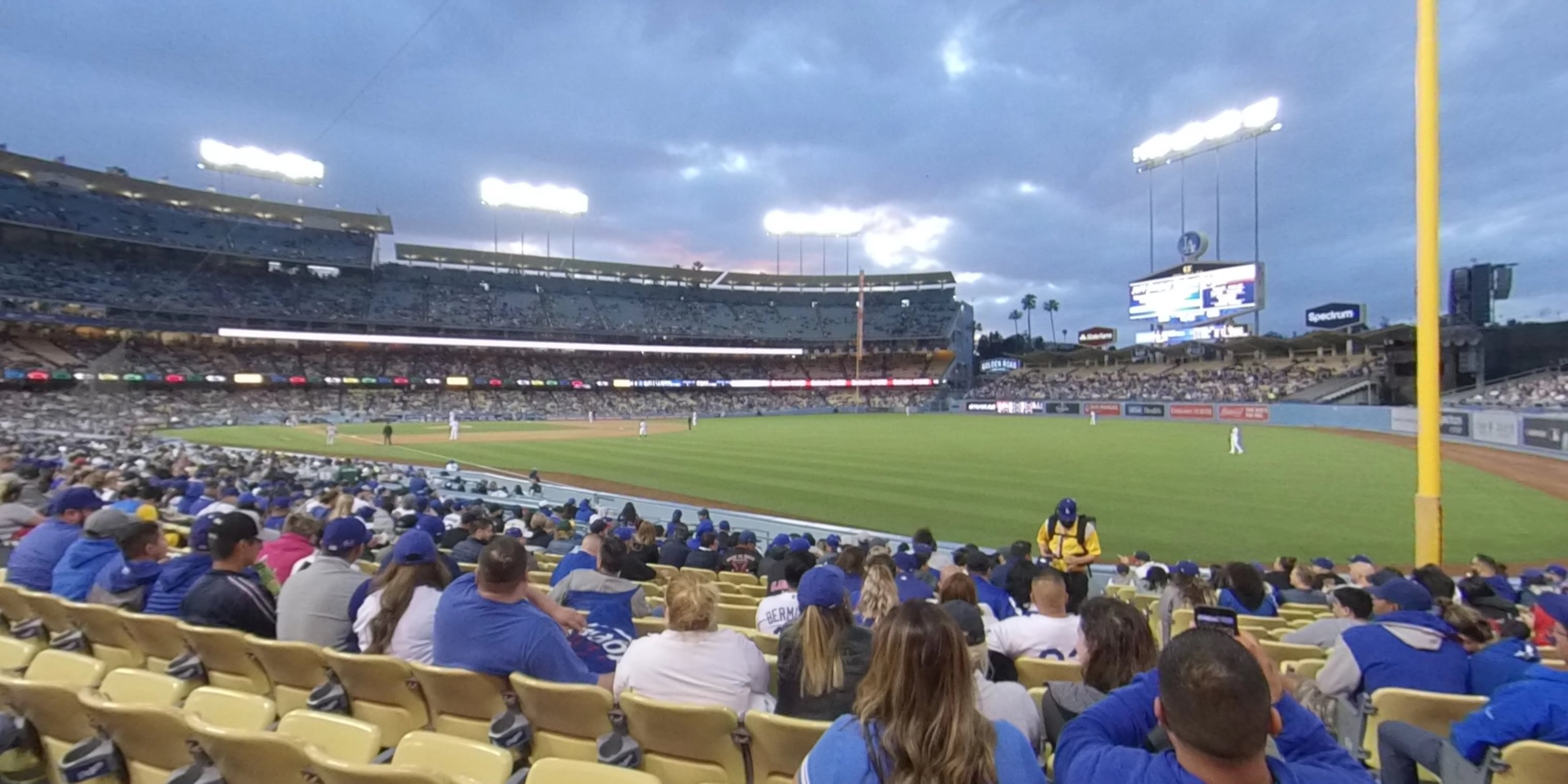 section 46 panoramic seat view  - dodger stadium