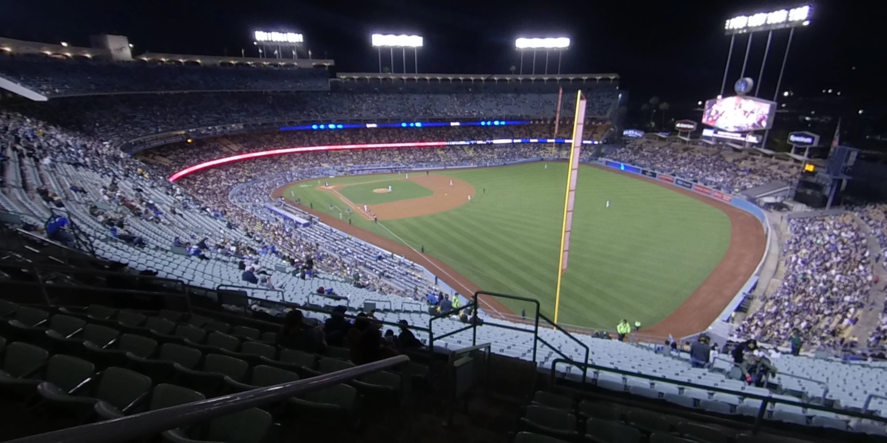 reserve 46 panoramic seat view  - dodger stadium