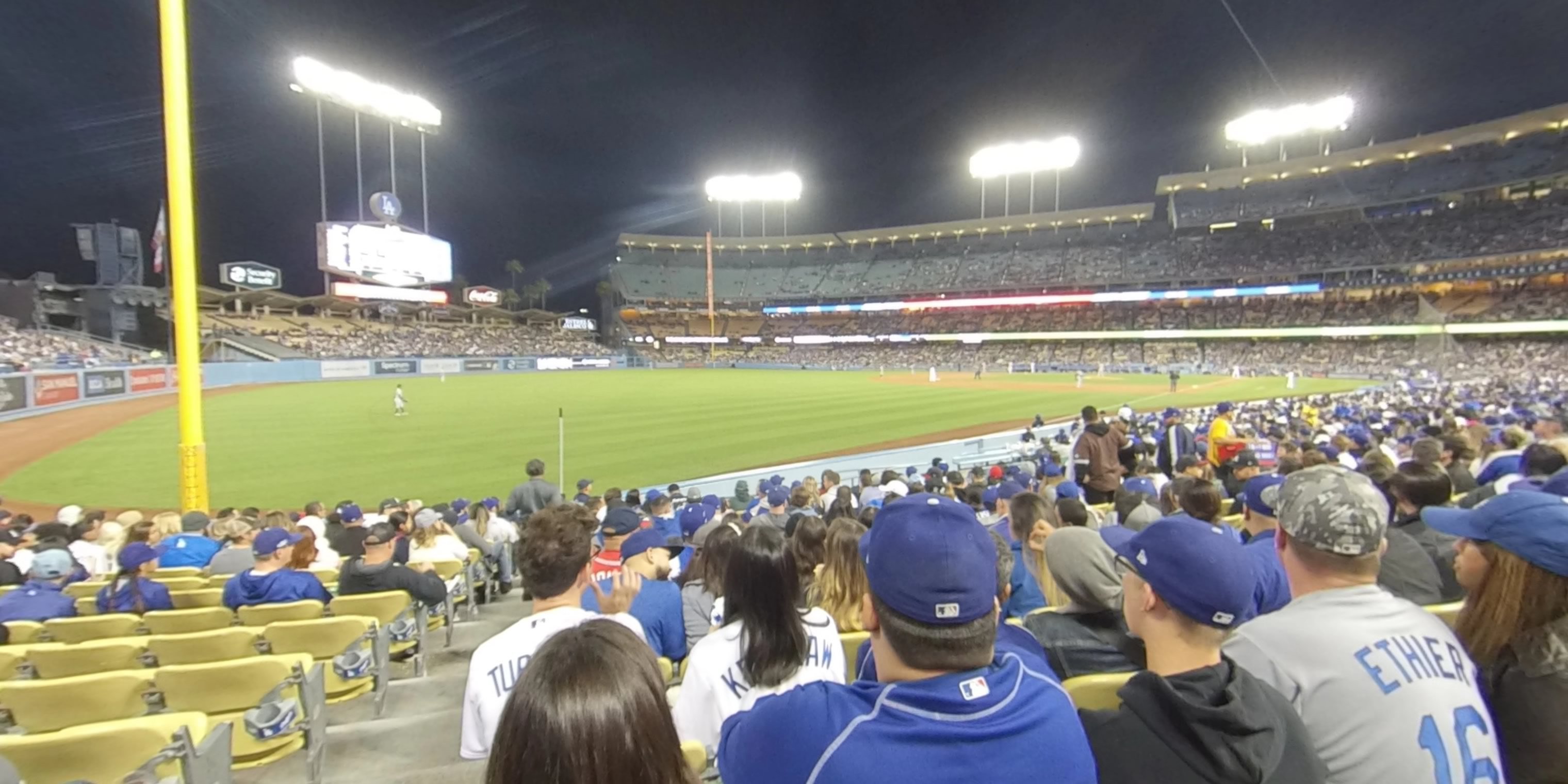 section 47 panoramic seat view  for baseball - dodger stadium
