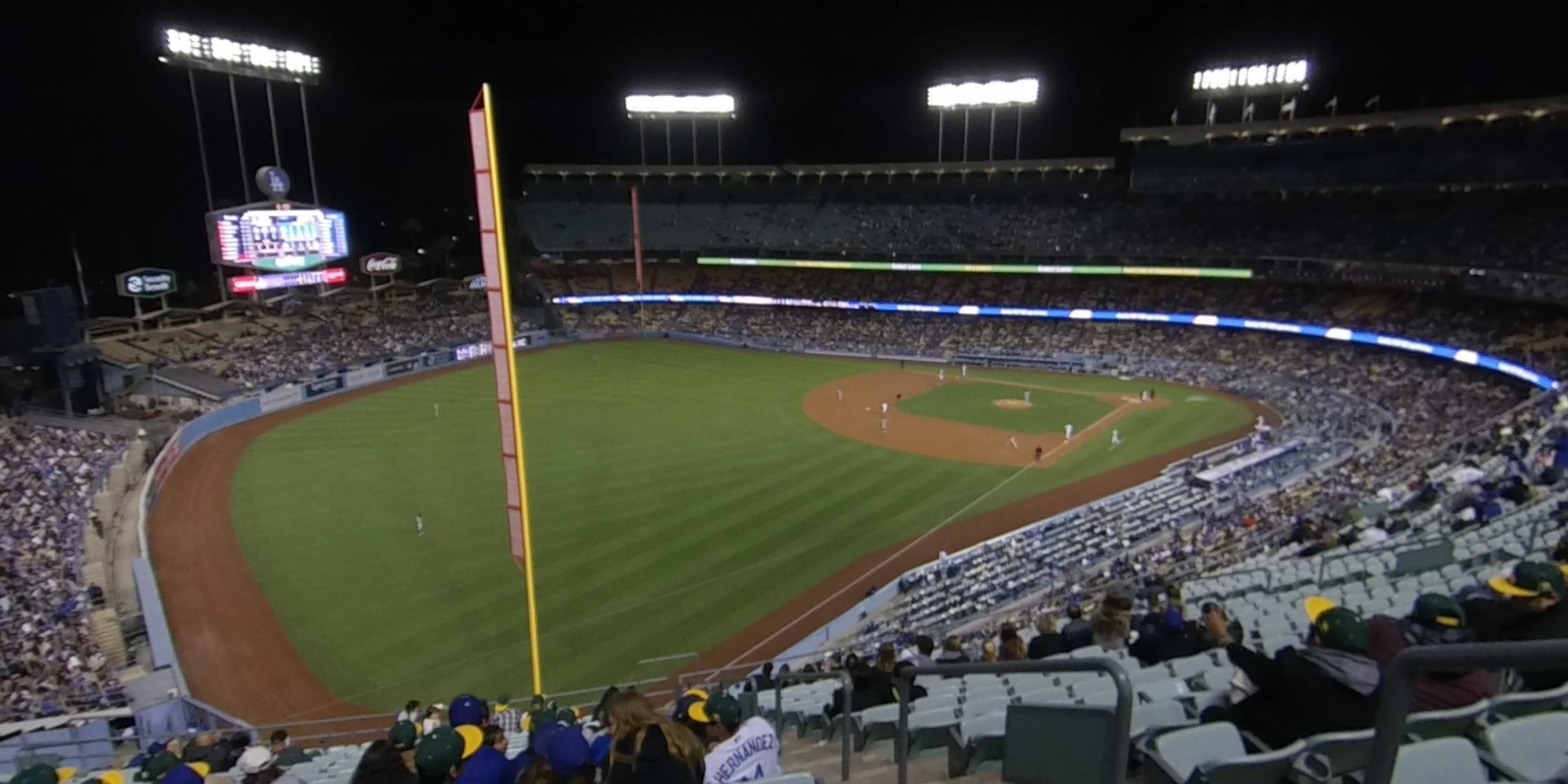 lower reserve 47 panoramic seat view  - dodger stadium