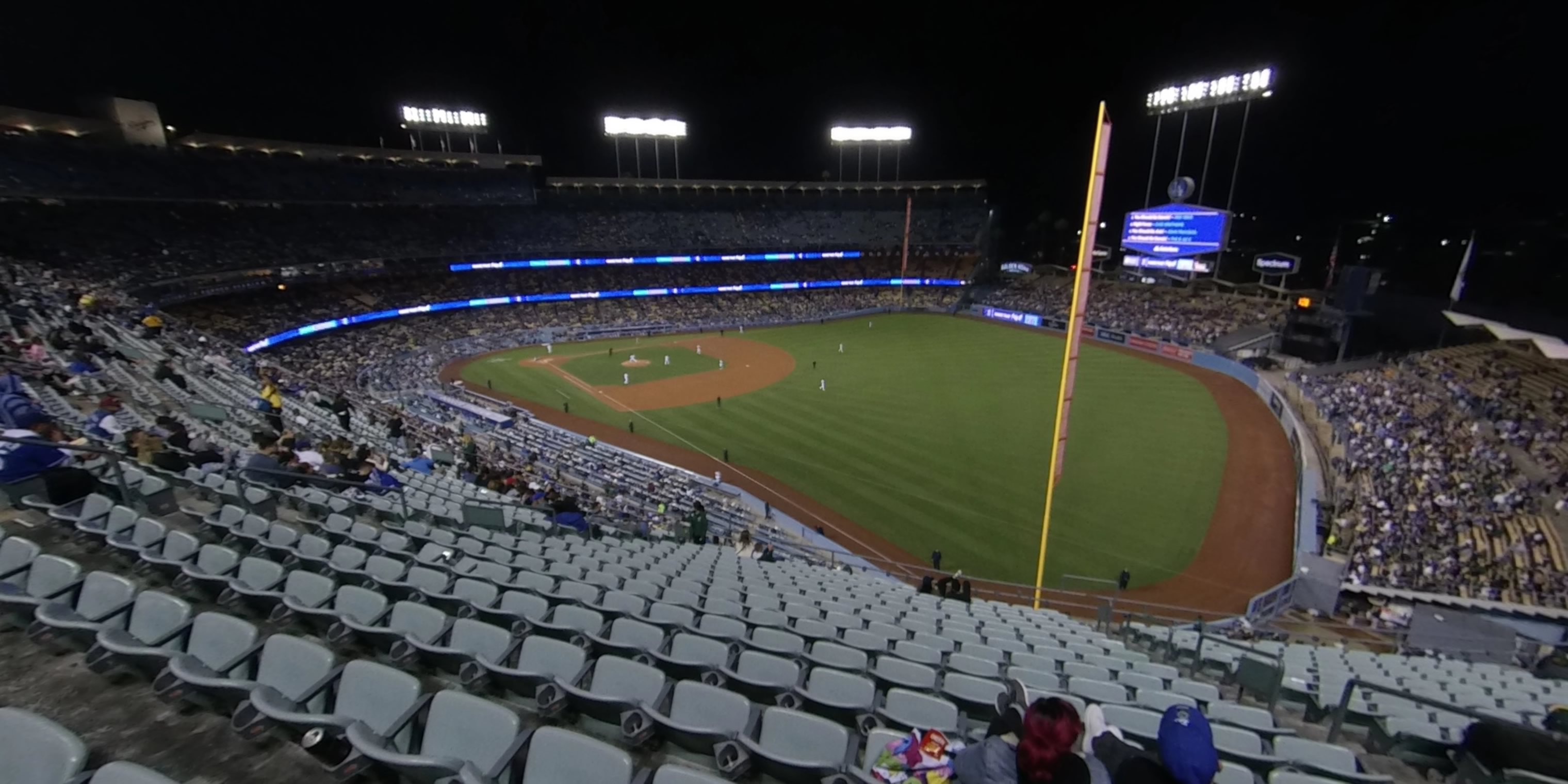 lower reserve 48 panoramic seat view  for baseball - uniqlo field at dodger stadium