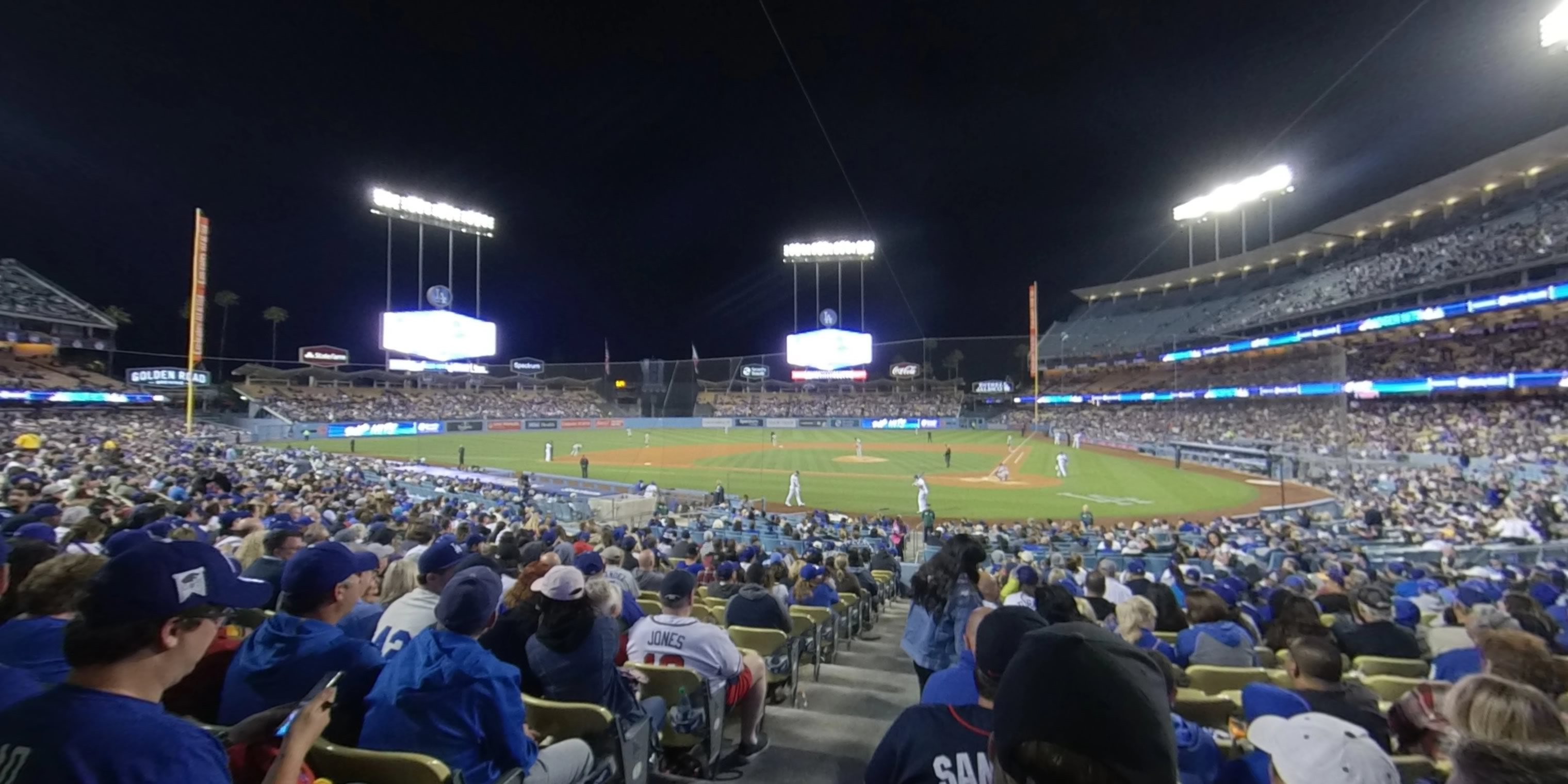 section 5 panoramic seat view  - dodger stadium