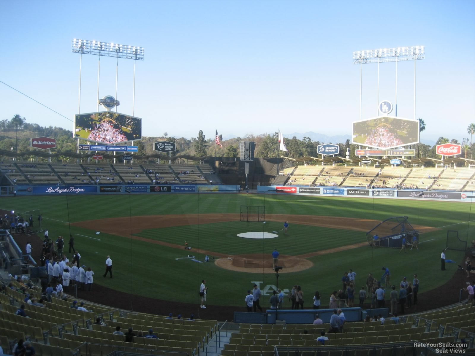 section 101, row d seat view  for baseball - uniqlo field at dodger stadium