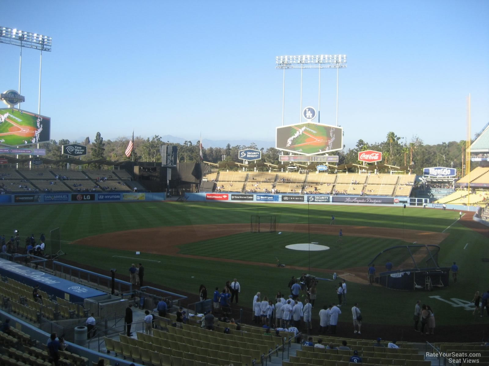 section 113, row d seat view  for baseball - dodger stadium