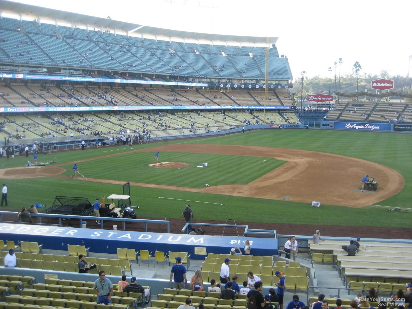 section 138, row c seat view  for baseball - dodger stadium