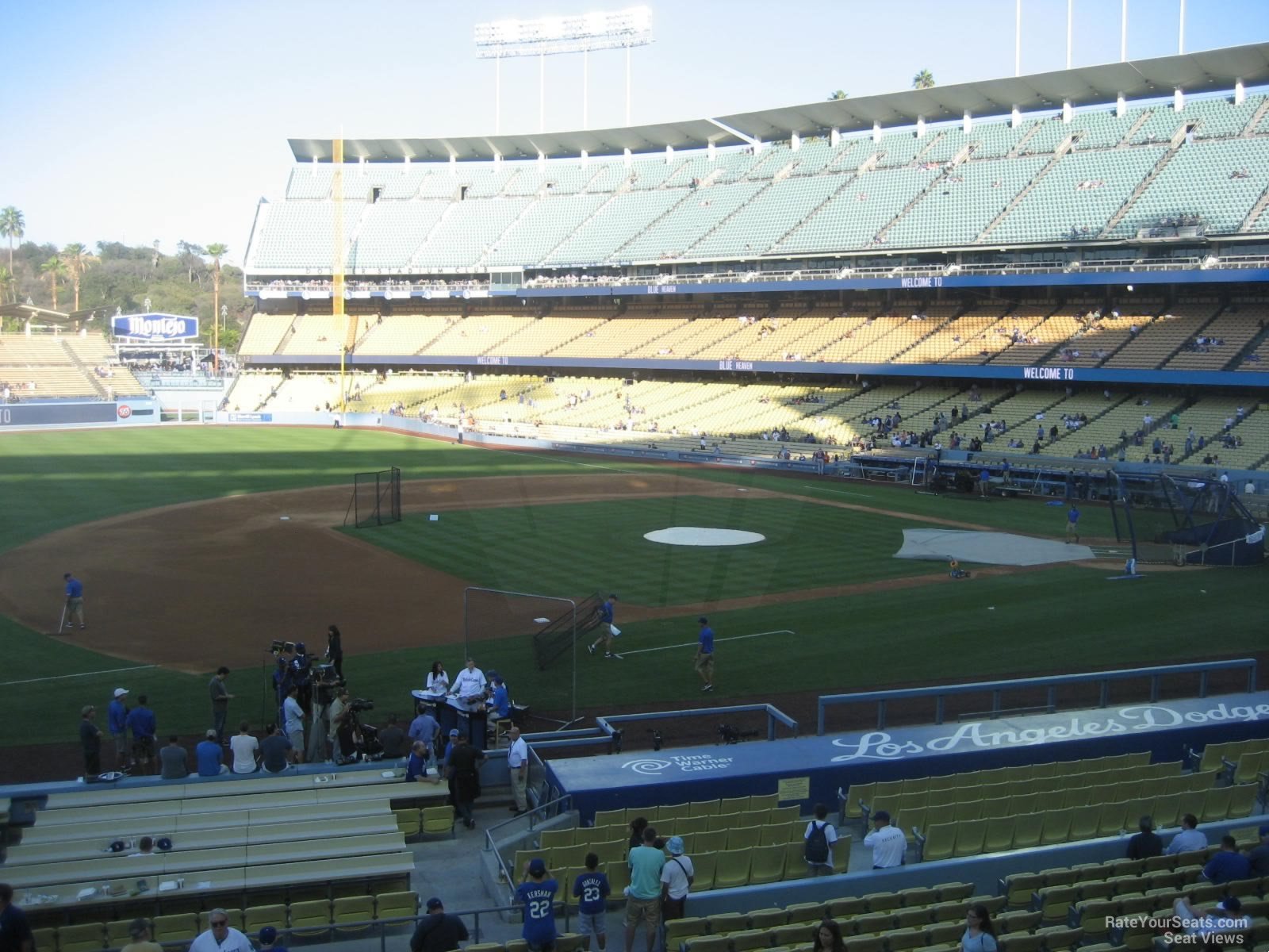 section 139, row c seat view  for baseball - dodger stadium