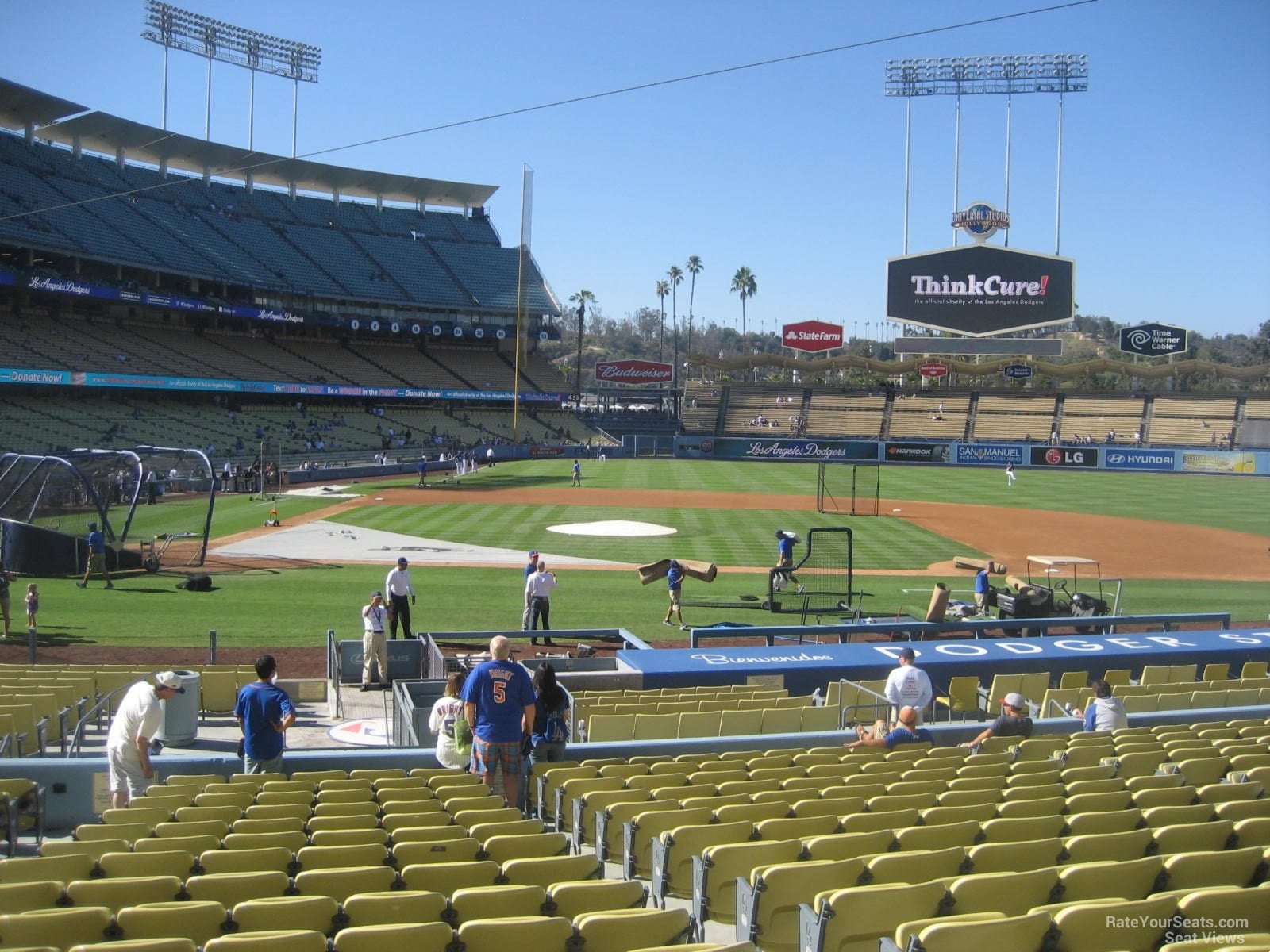 section 14, row s seat view  for baseball - dodger stadium