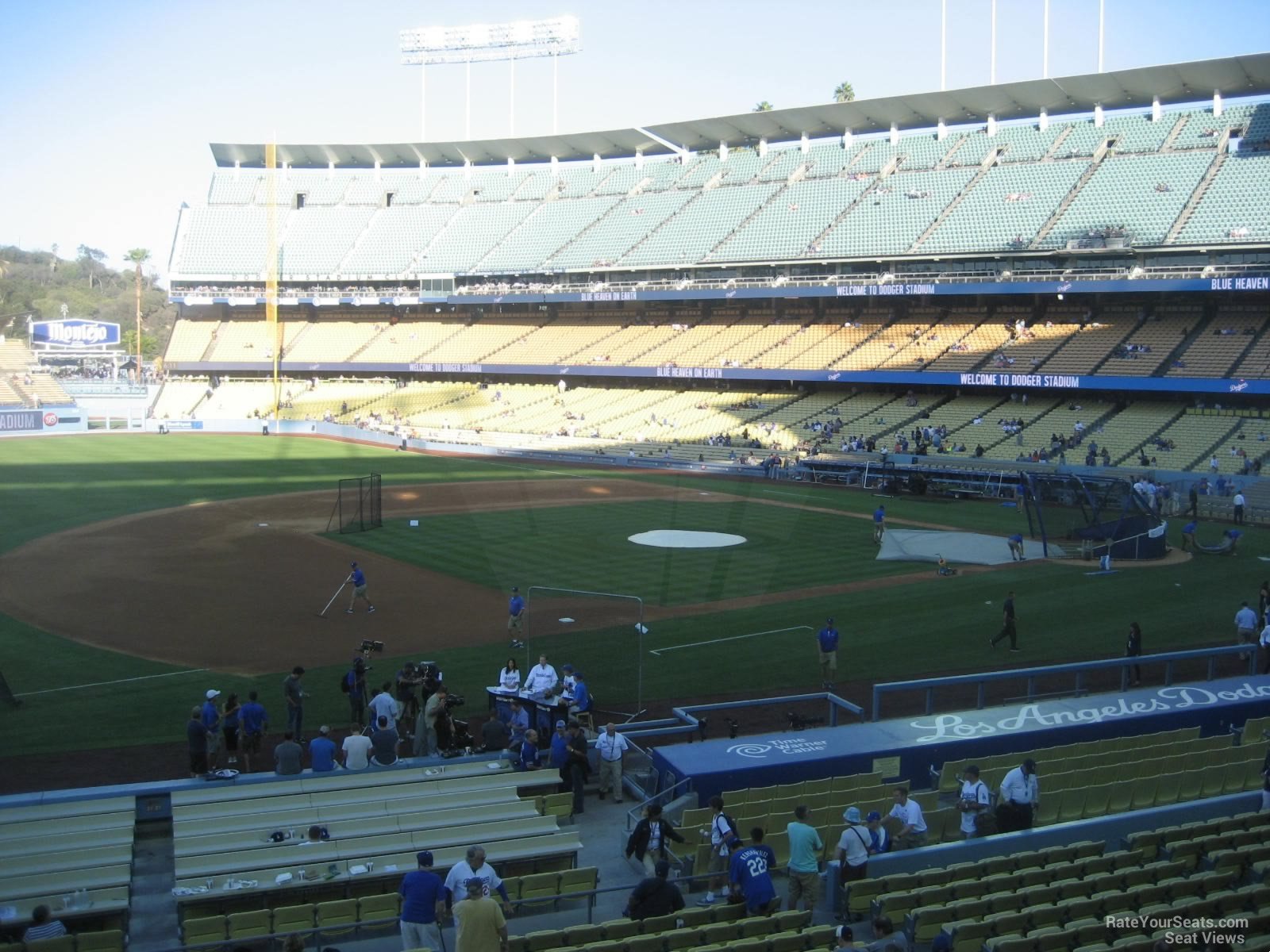 section 141, row c seat view  for baseball - dodger stadium