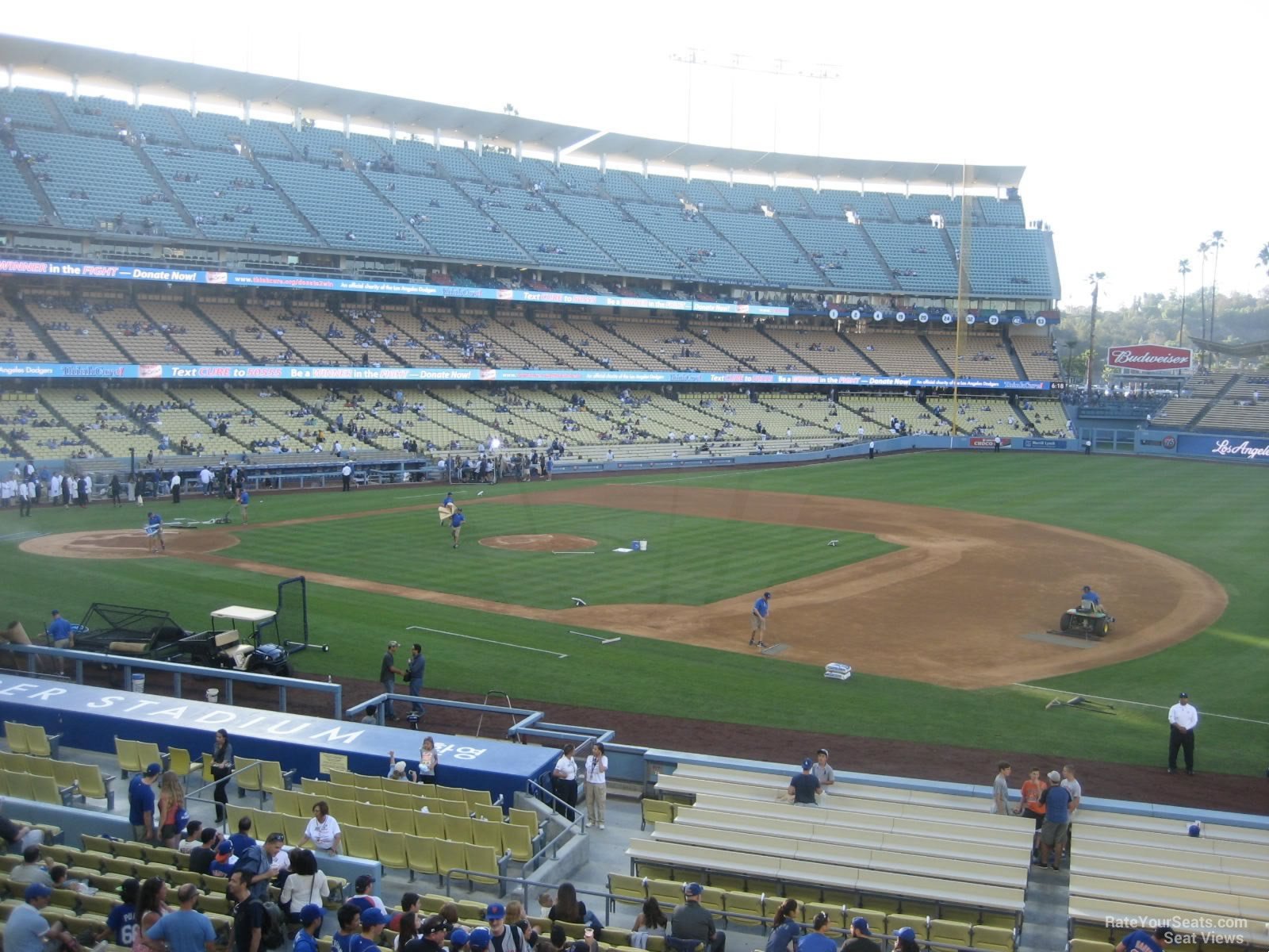 section 142, row c seat view  for baseball - dodger stadium