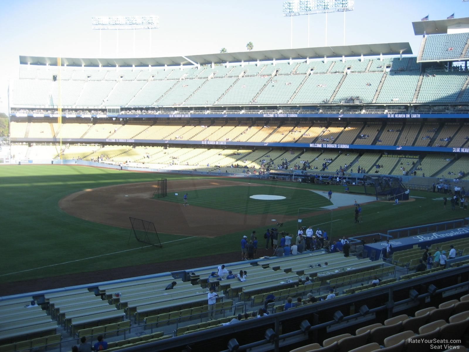 section 149, row f seat view  for baseball - dodger stadium