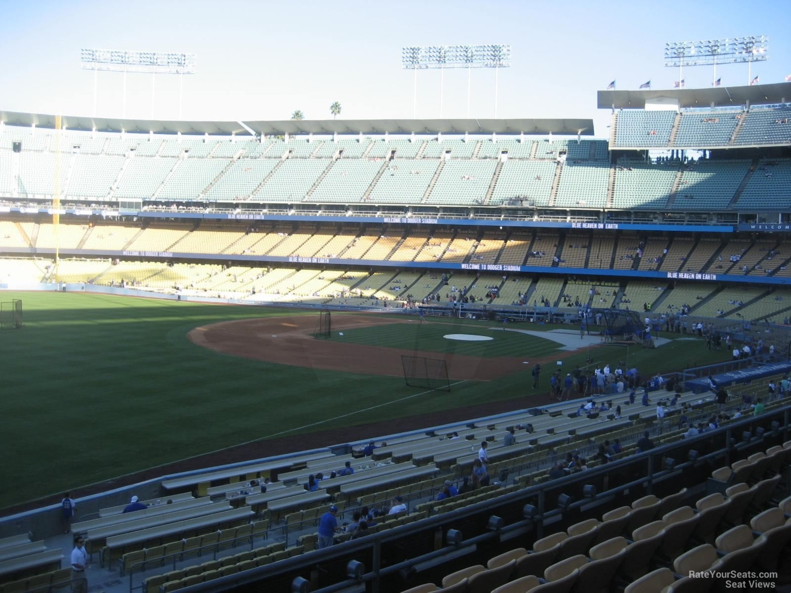 section 157, row f seat view  for baseball - uniqlo field at dodger stadium