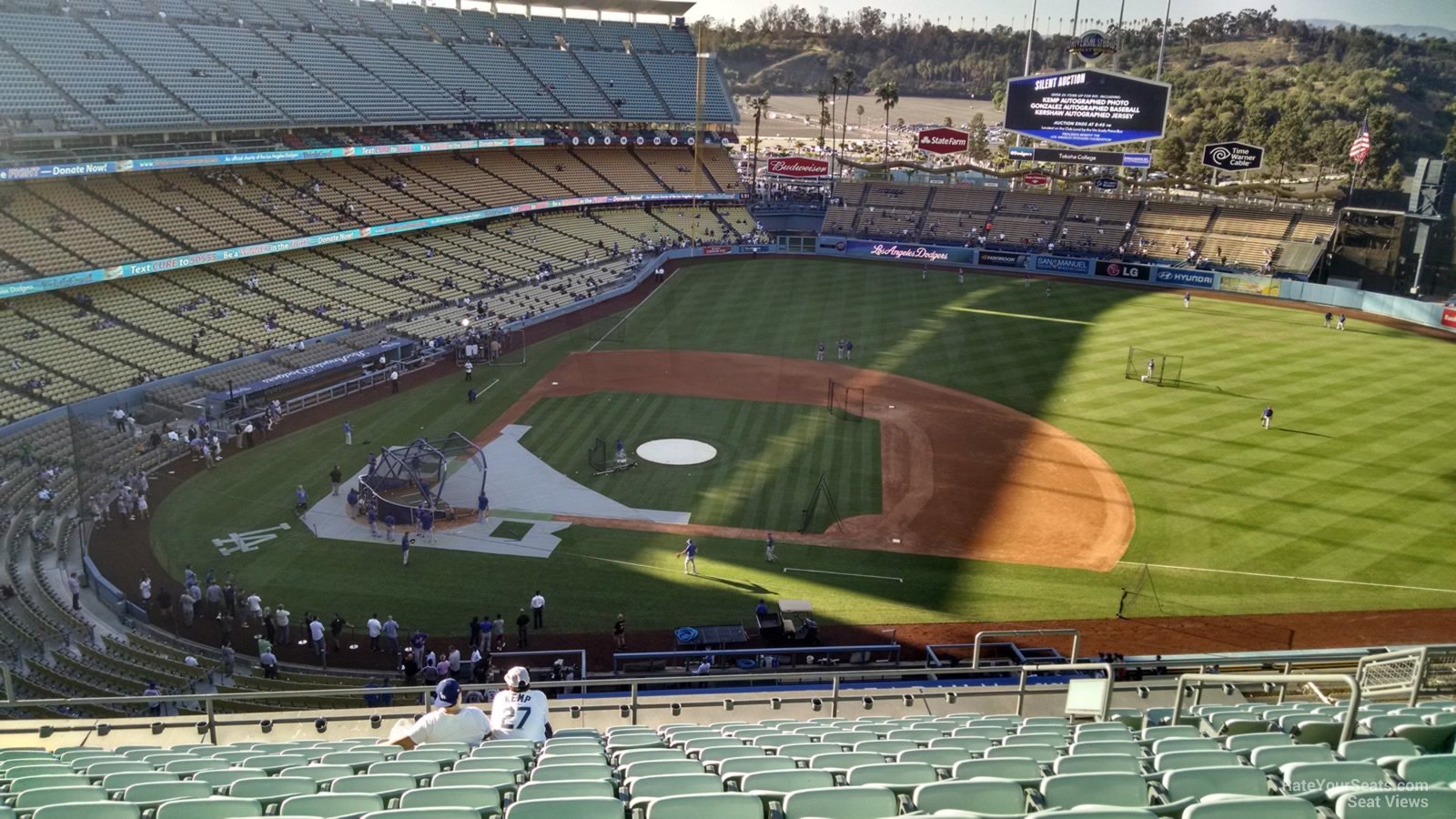 infield reserve 16, row m seat view  for baseball - dodger stadium