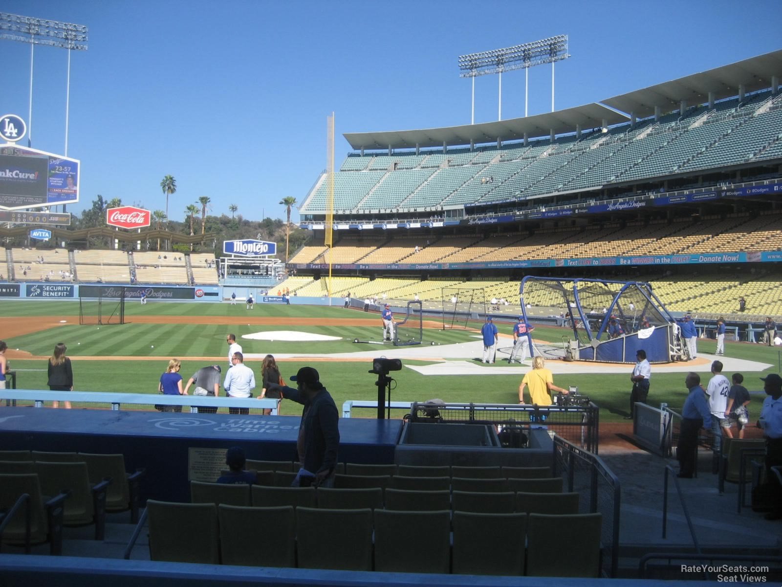 section 17, row f seat view  for baseball - dodger stadium