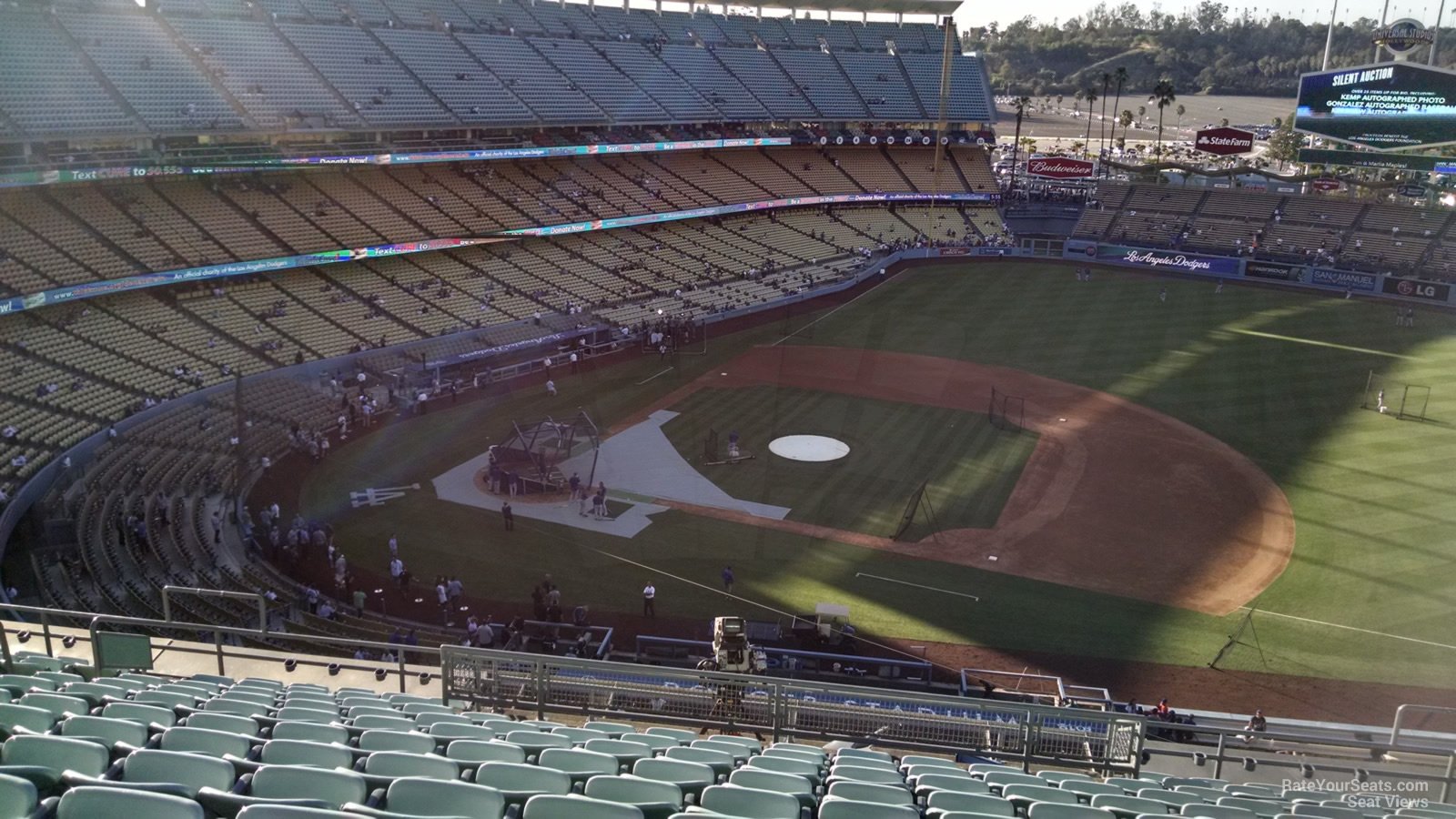 infield reserve 20, row m seat view  for baseball - dodger stadium