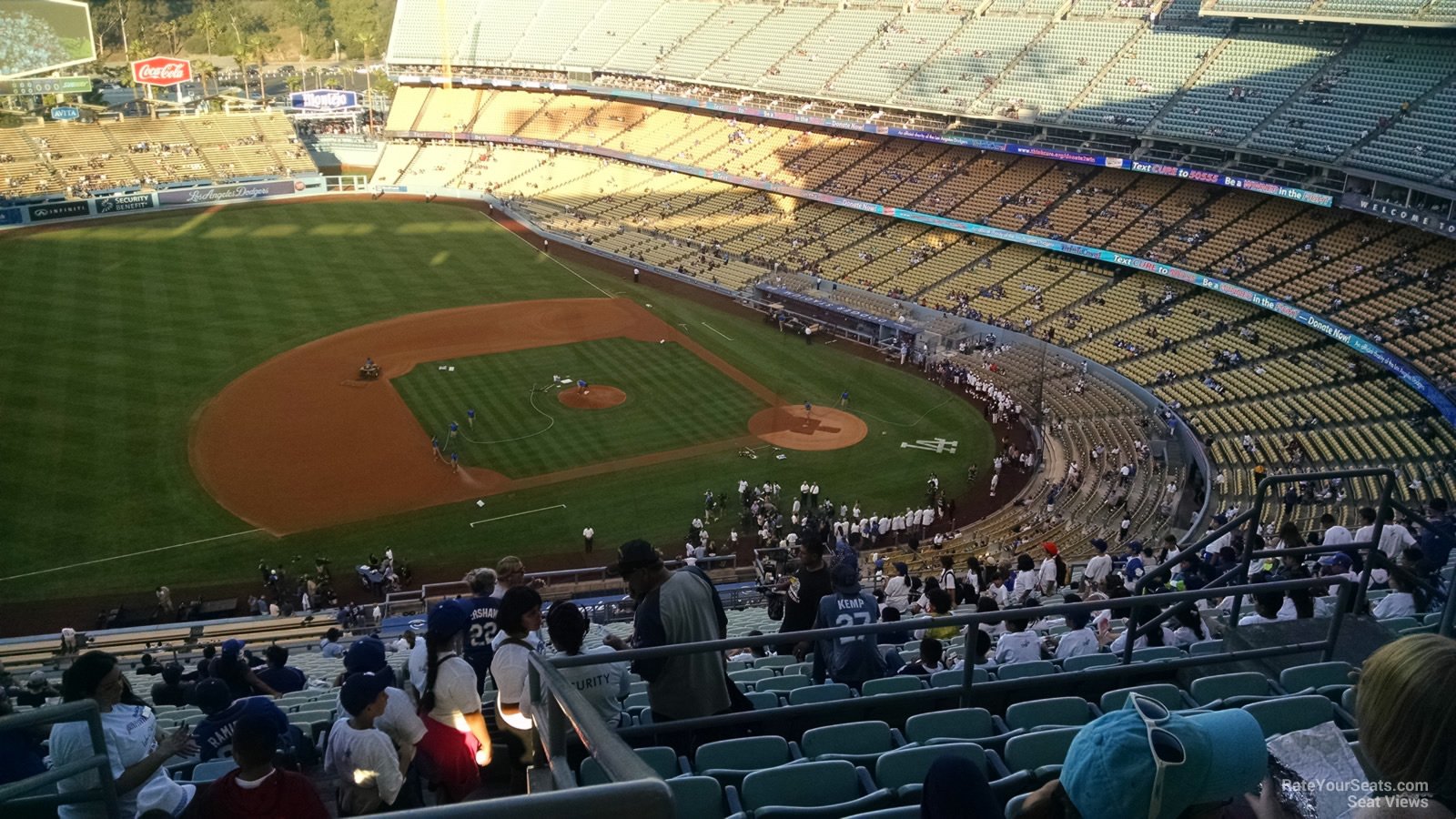 infield reserve 21, row ff seat view  for baseball - dodger stadium