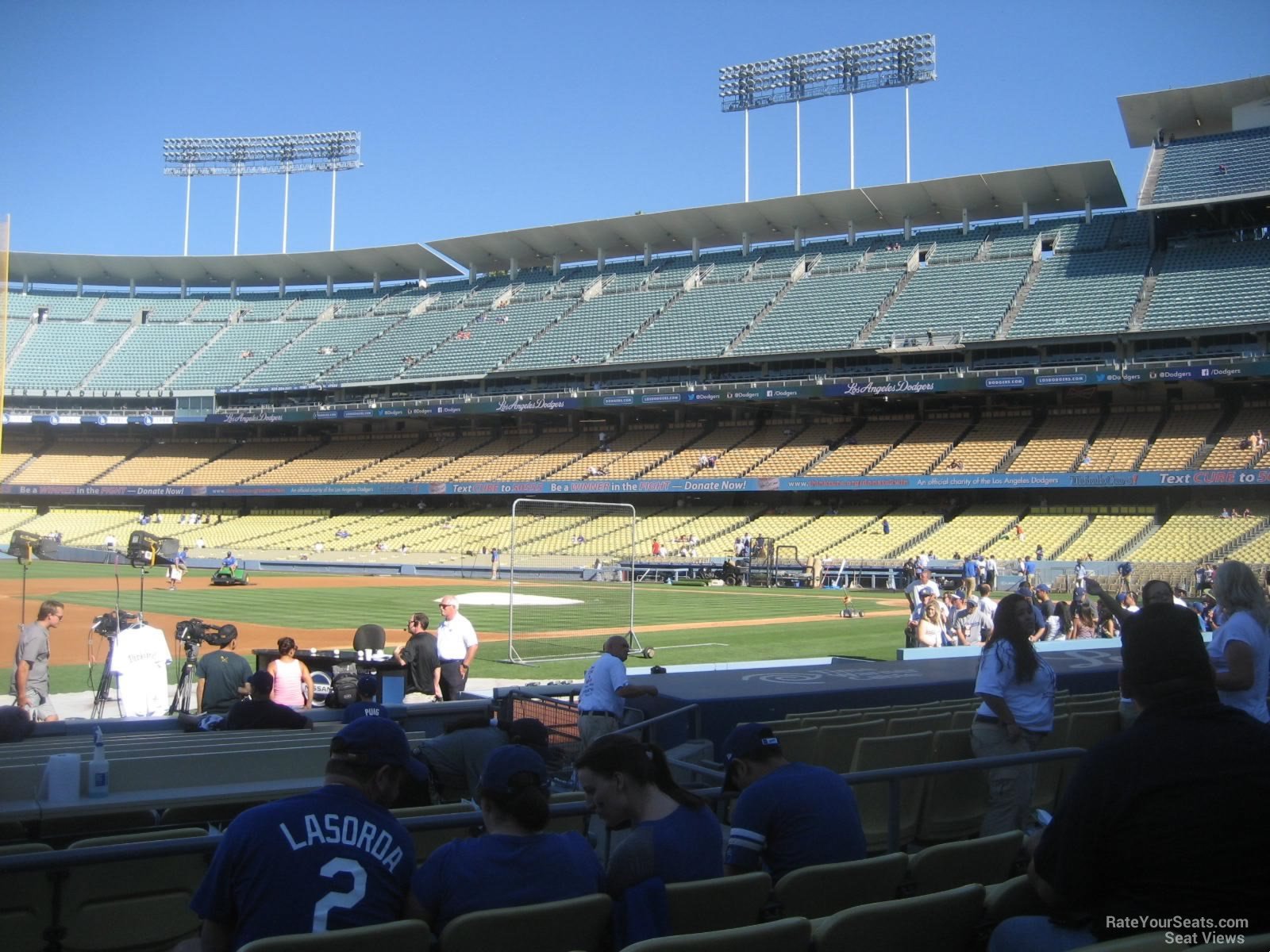 section 27, row d seat view  for baseball - dodger stadium