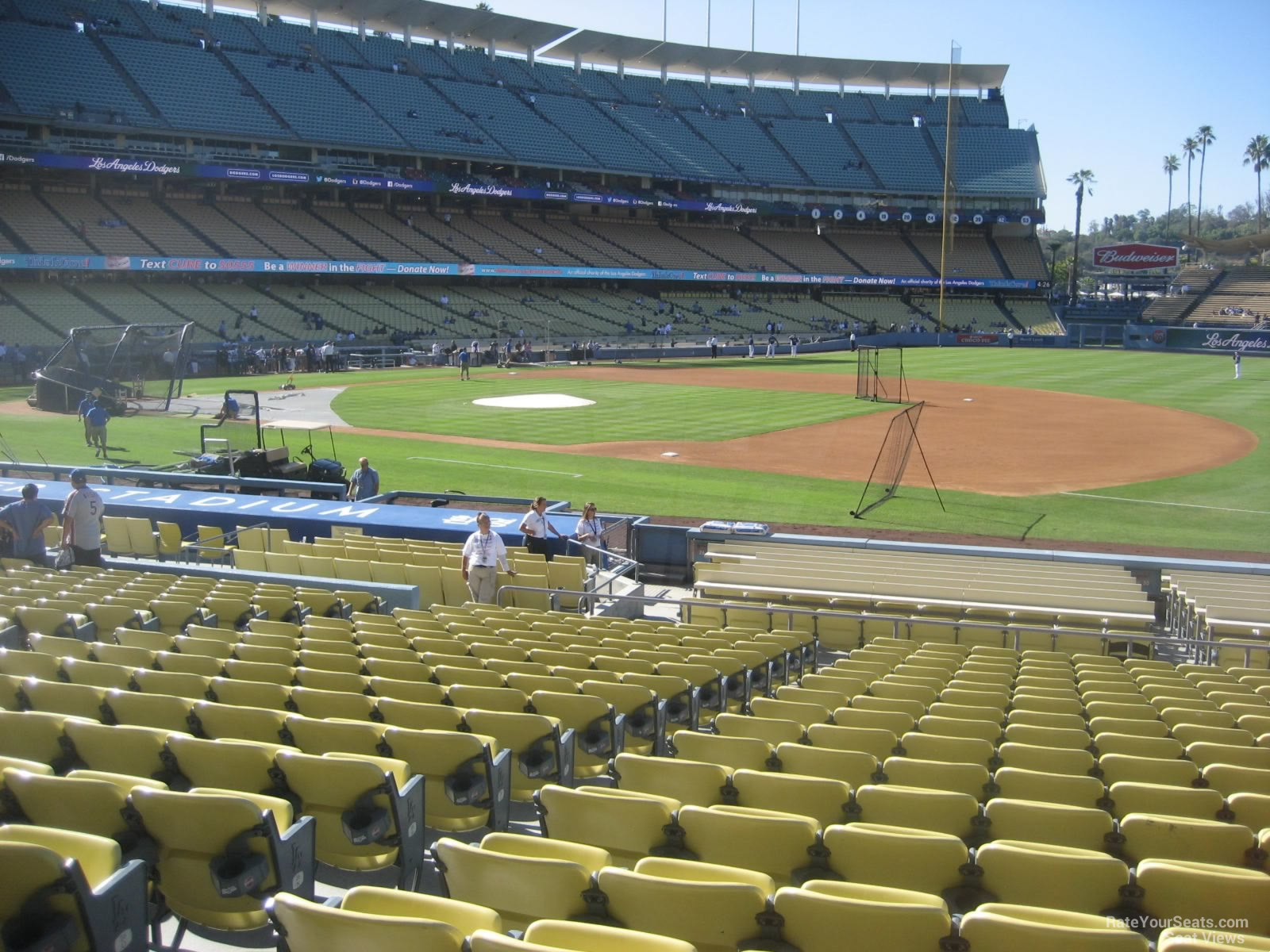 section 28, row t seat view  for baseball - dodger stadium