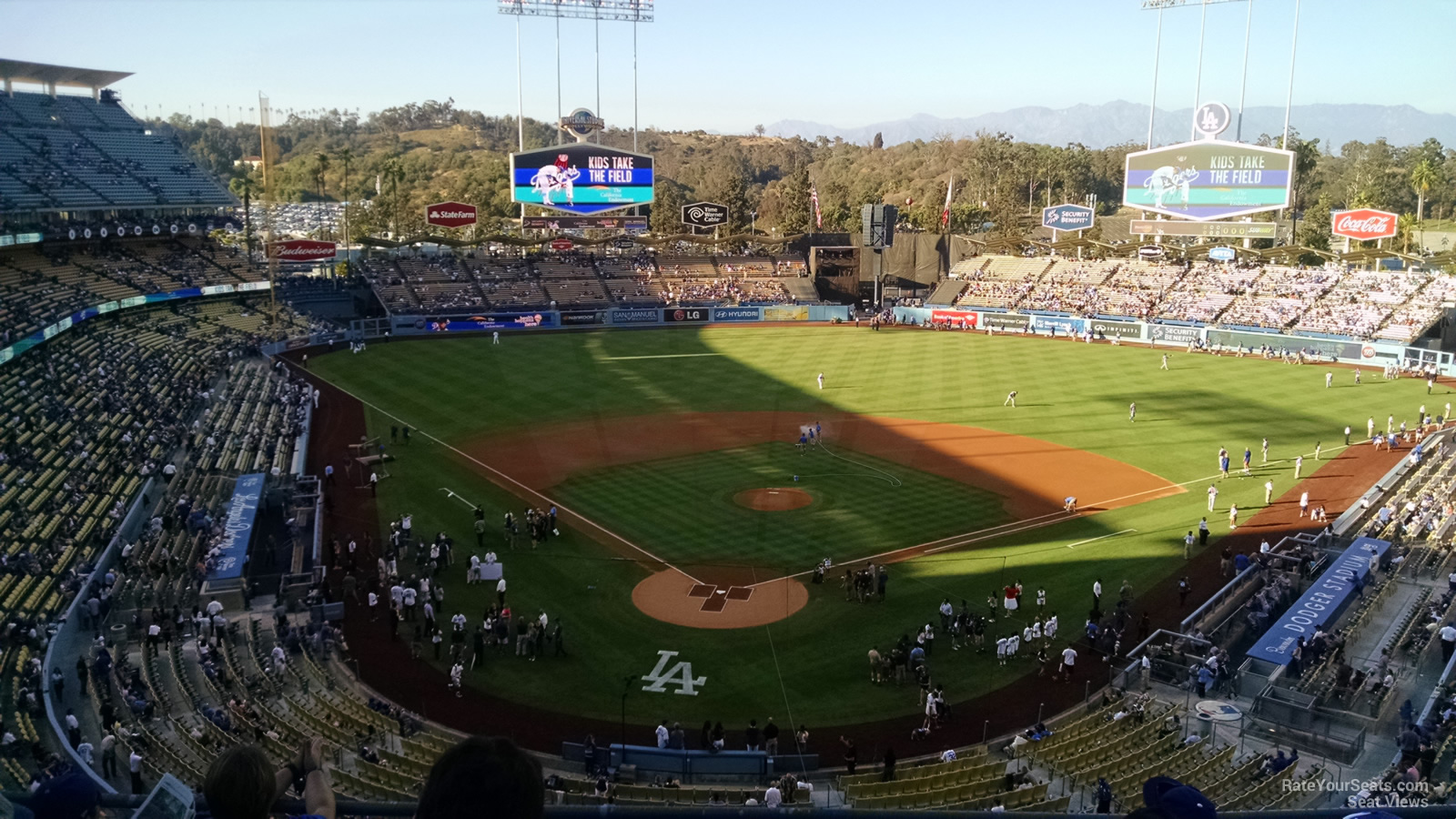 infield reserve 2, row e seat view  for baseball - uniqlo field at dodger stadium