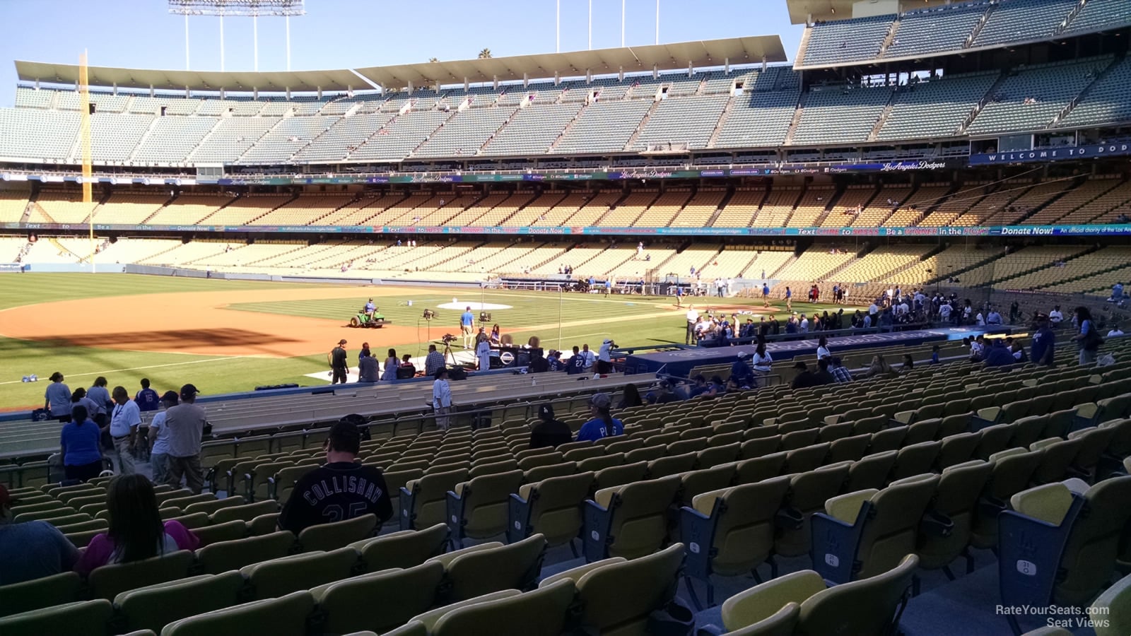 section 33, row r seat view  for baseball - uniqlo field at dodger stadium