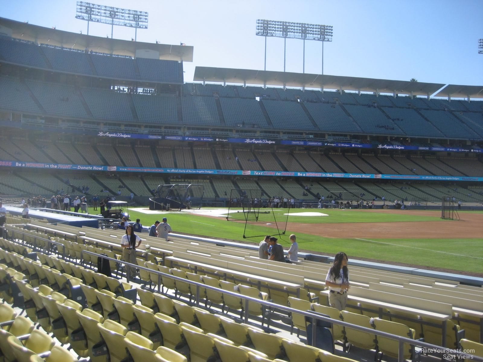 section 36, row f seat view  for baseball - dodger stadium