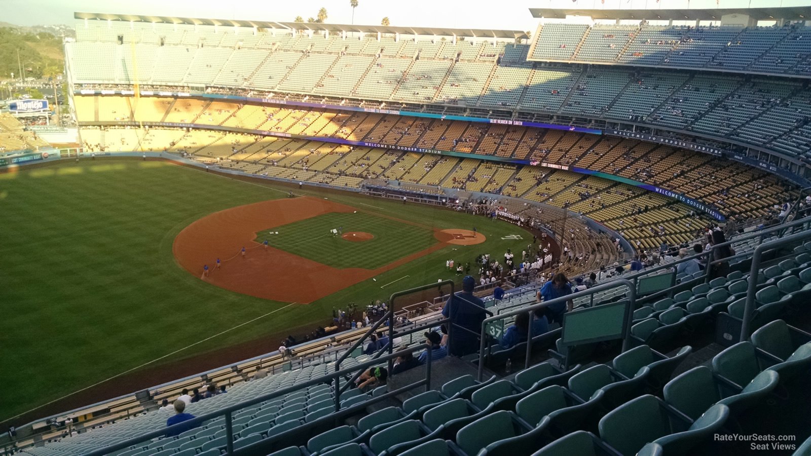 reserve 37, row ff seat view  for baseball - dodger stadium