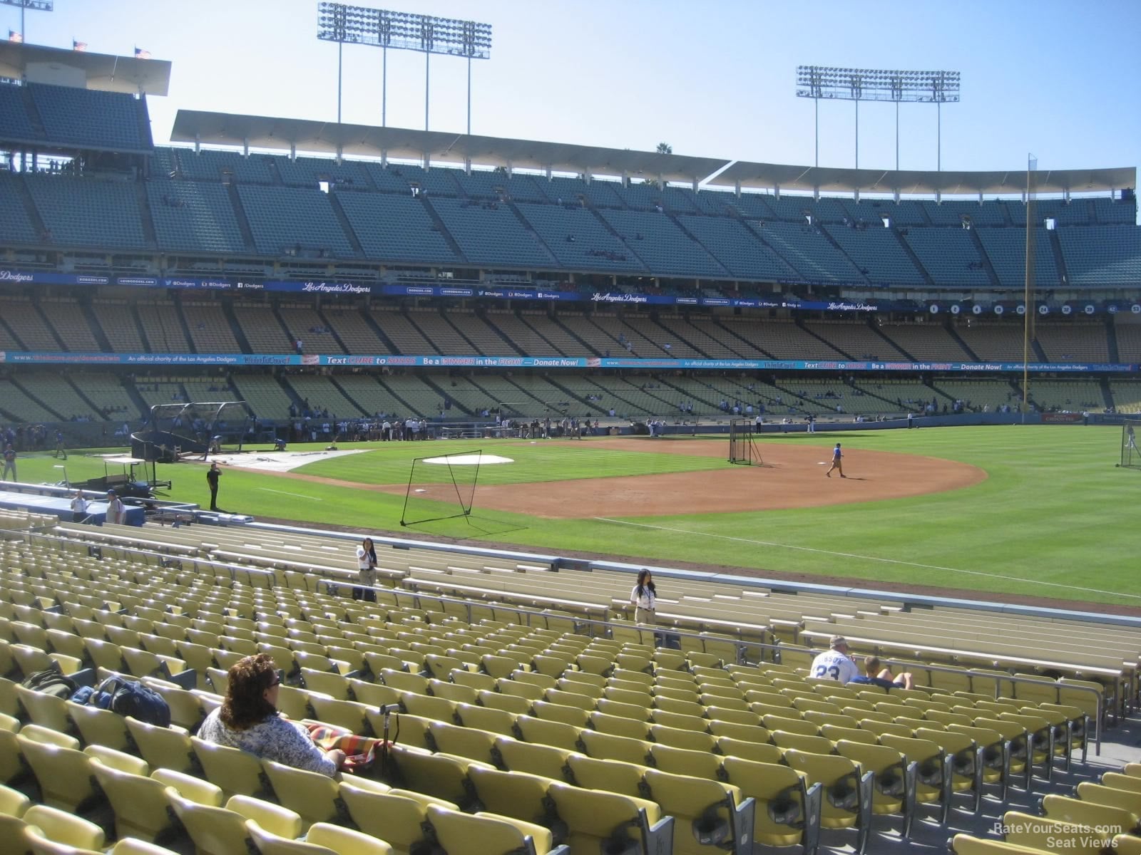 section 38, row t seat view  for baseball - dodger stadium