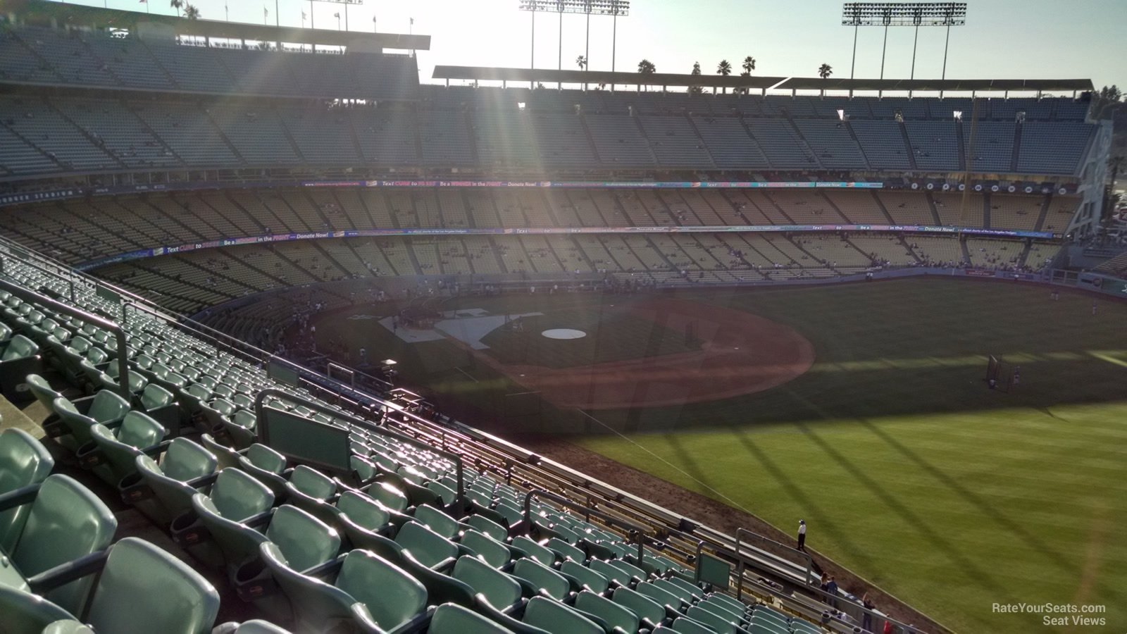lower reserve 44, row m seat view  for baseball - dodger stadium