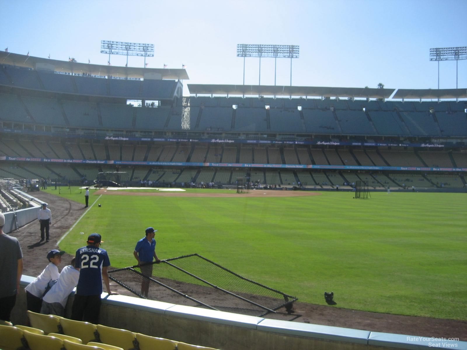 section 50, row f seat view  for baseball - dodger stadium