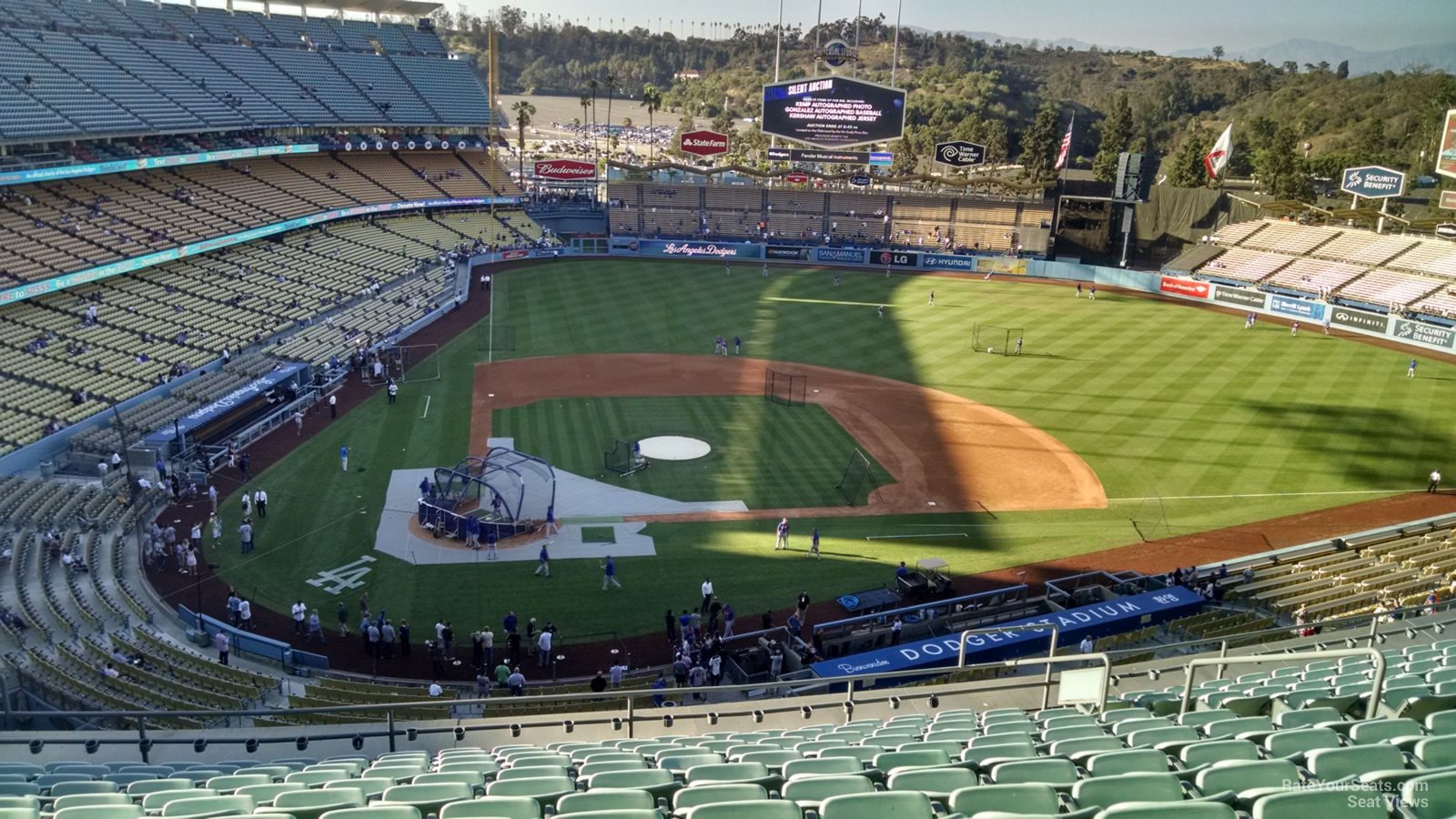 infield reserve 8, row m seat view  for baseball - dodger stadium